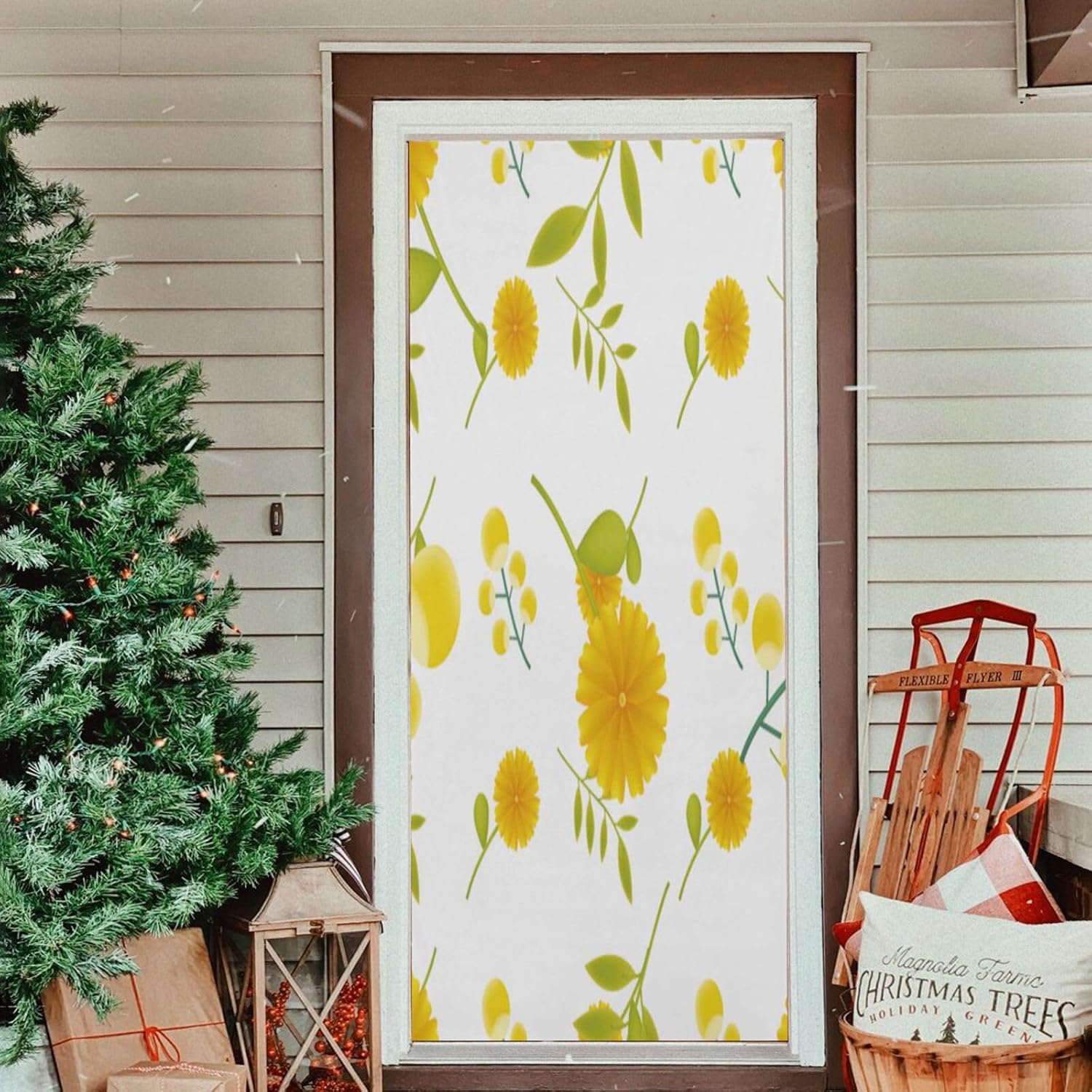 Susiyo Cute Halloween Door Cover with Stretch Fabric 32x79 in