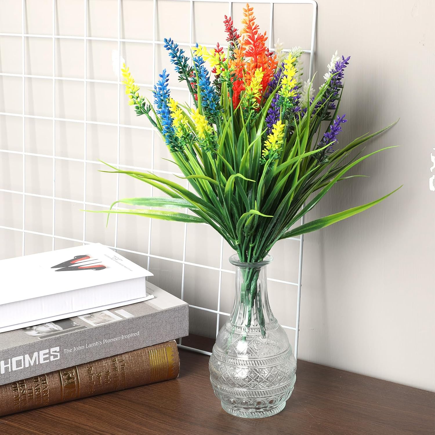 24 Bundles Artificial Flowers for Outdoor Decor