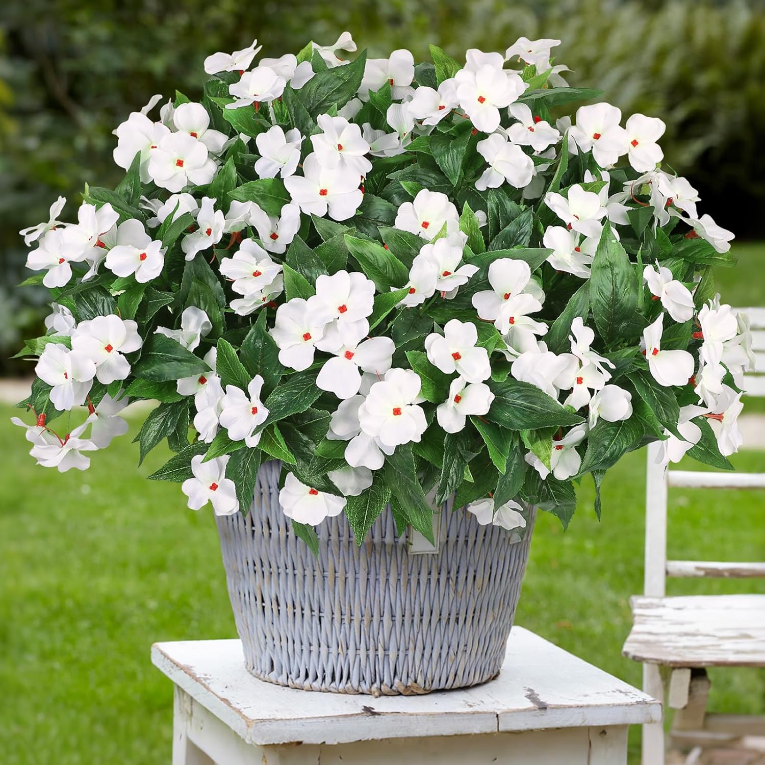 5 Pcs Artificial Flowers for Outdoor Decorations