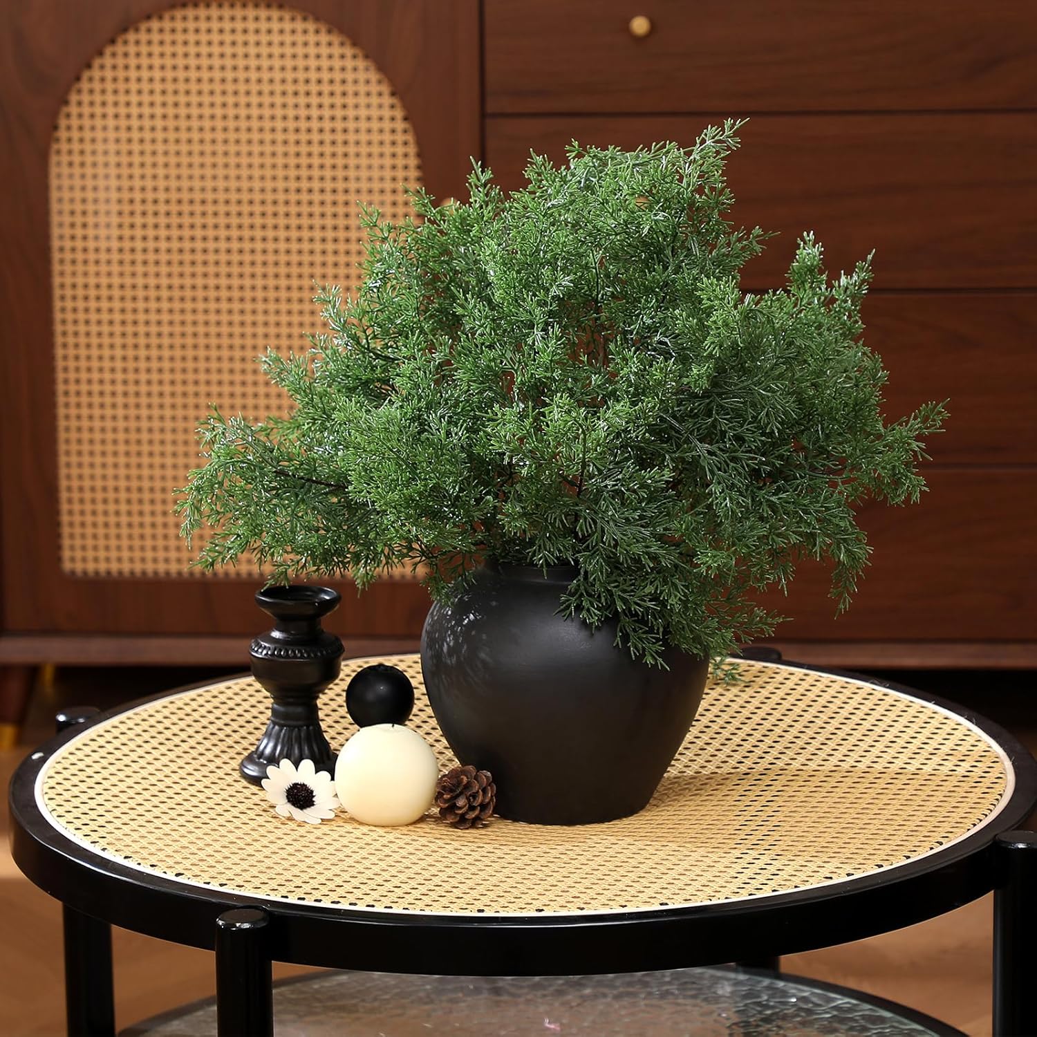 Giegxin 6 Pcs Artificial Cedar Branches for Christmas Decor