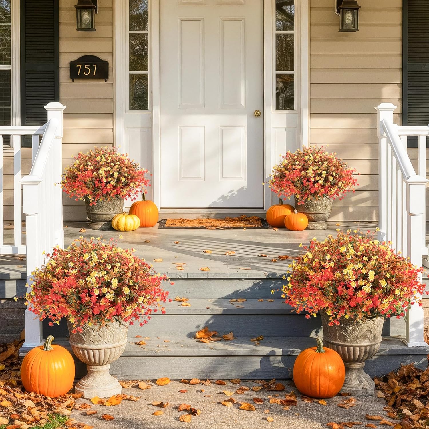 MACTING Fall Artificial Flowers for Outdoor Decor