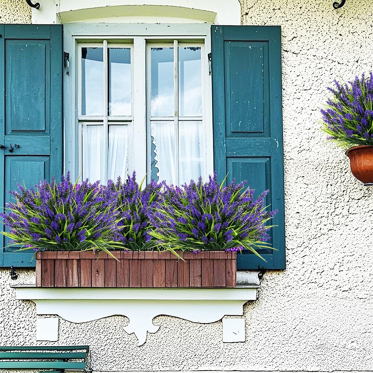 12pcs Purple Artificial Lavender Flowers for Outdoor Decor