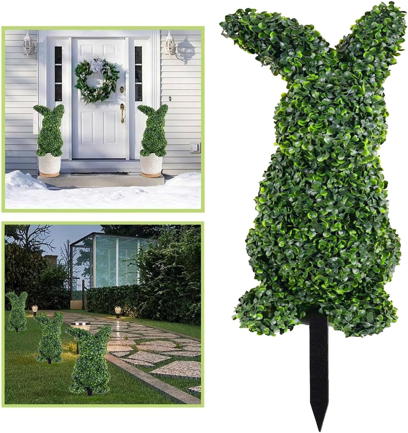 Easter Bunny Shaped Topiary Artificial Tree 30