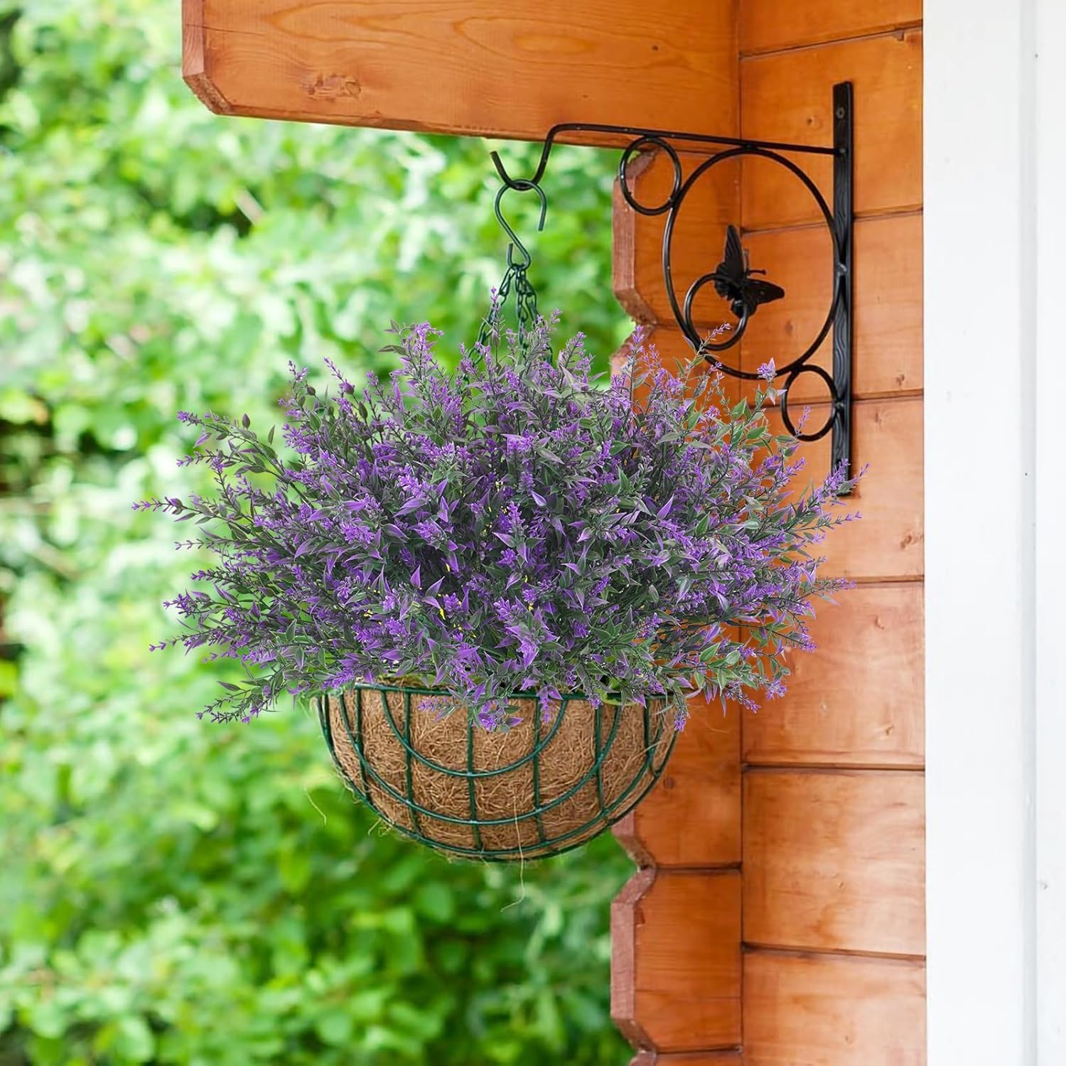 42 Pcs UV Resistant Artificial Lavender Flowers