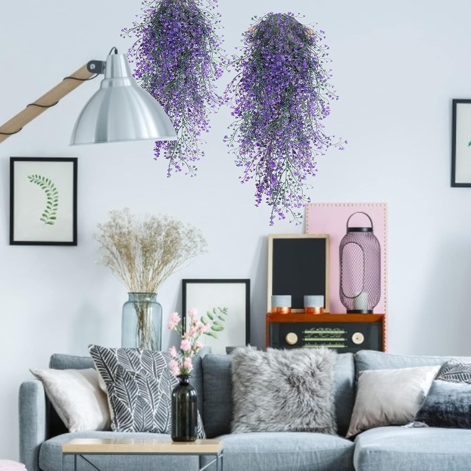RECUTMS Artificial Ferns Plant Decor for Home Garden Wedding