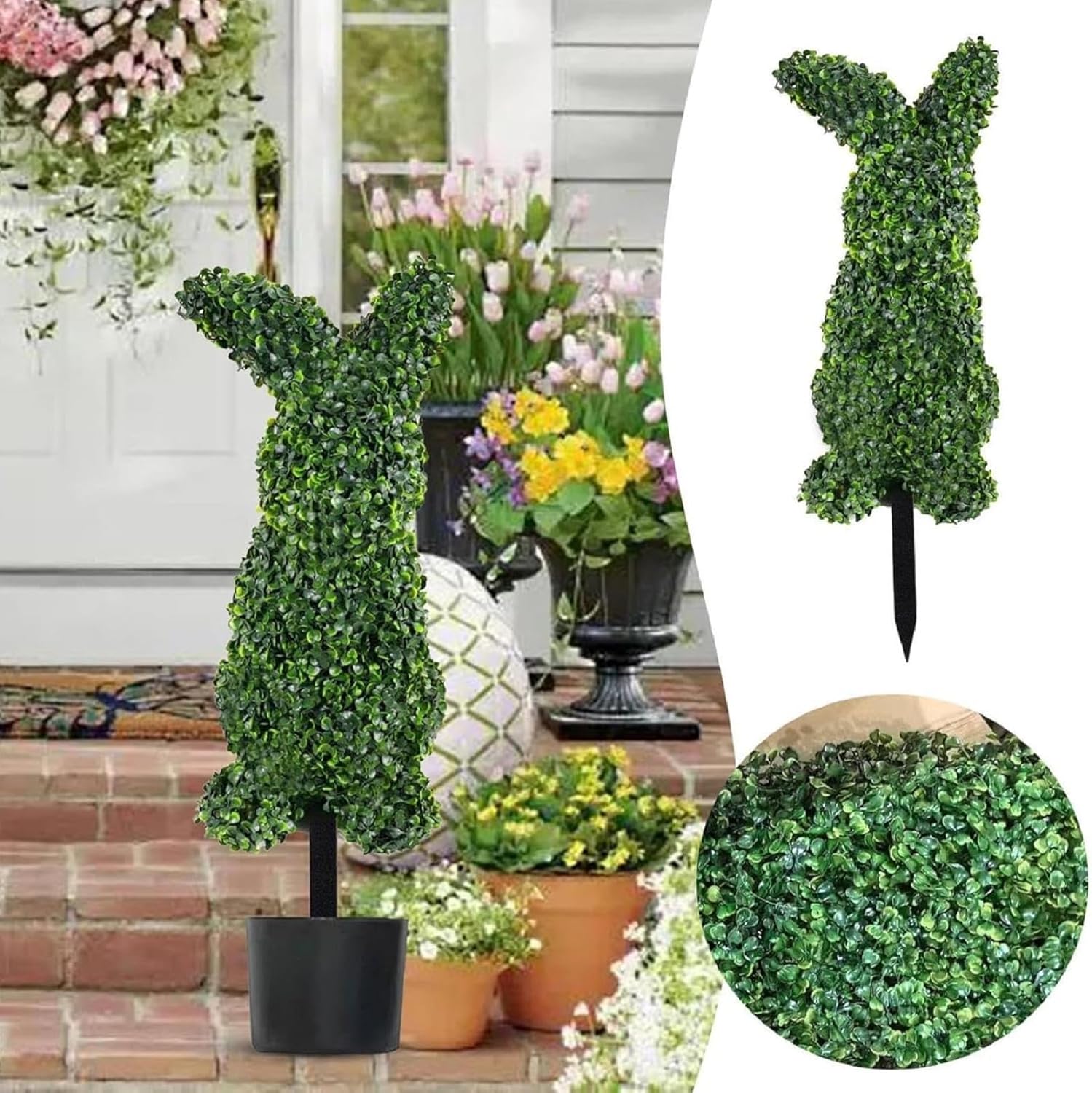 Easter Bunny Shaped Topiary Artificial Tree 30