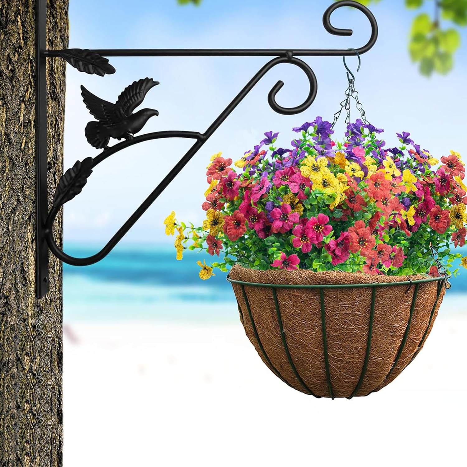 NOV FIRE Artificial Flowers 8 Bundle Mix Colors