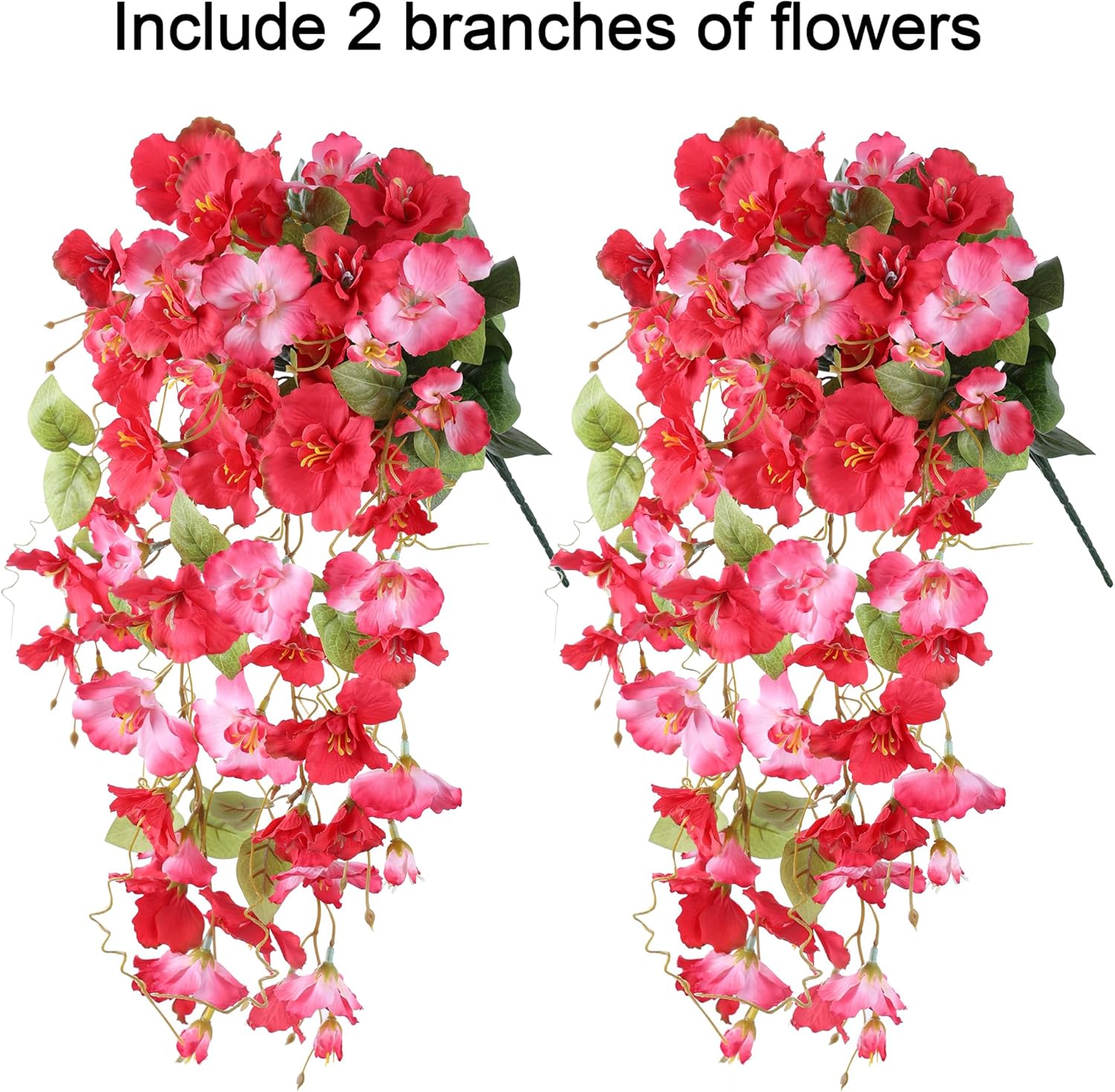 Ivydale Artificial Hanging Hibiscus Flowers 2pcs