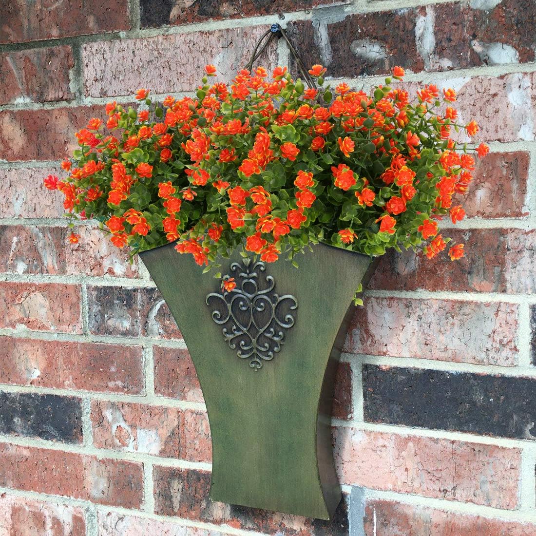 6 Bundles Artificial Flowers Fake Greenery UV Resistant