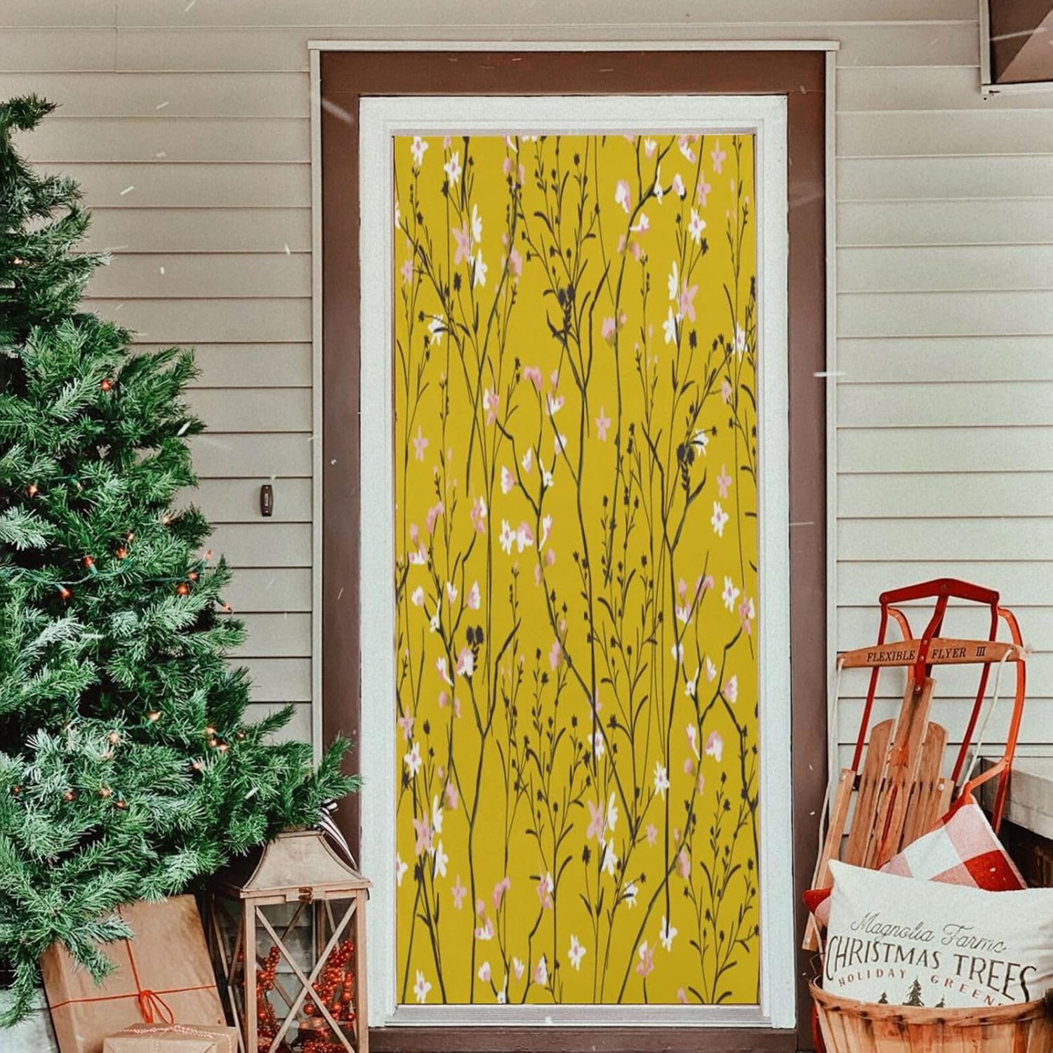 Susiyo Stretch Door Cover for Front Doors 35x79 Inch