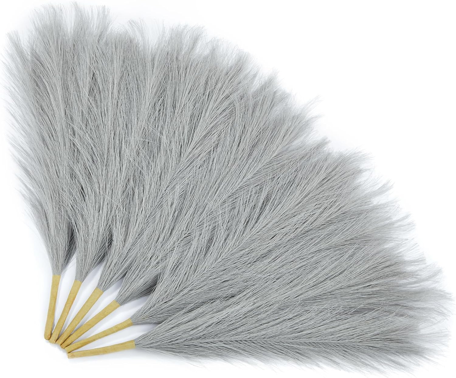 Serwalin Grey Pampas Grass Decor Centerpieces 6pcs