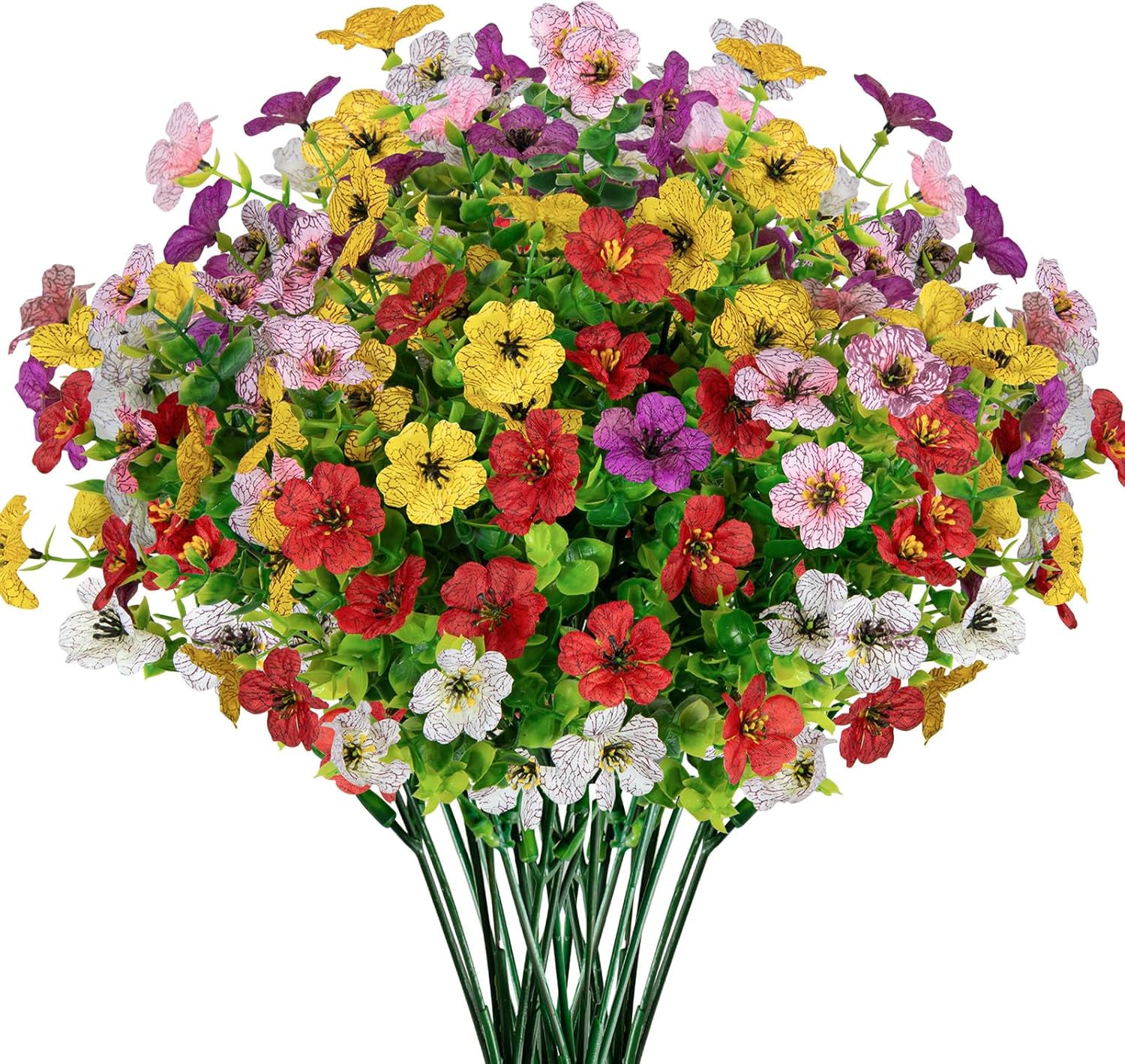 XONOR Artificial Eucalyptus Flowers for Outdoor Decor