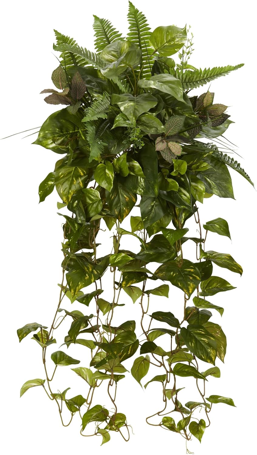 Nearly Natural 36in Mixed Greens Hanging Artificial Plant Set of 2