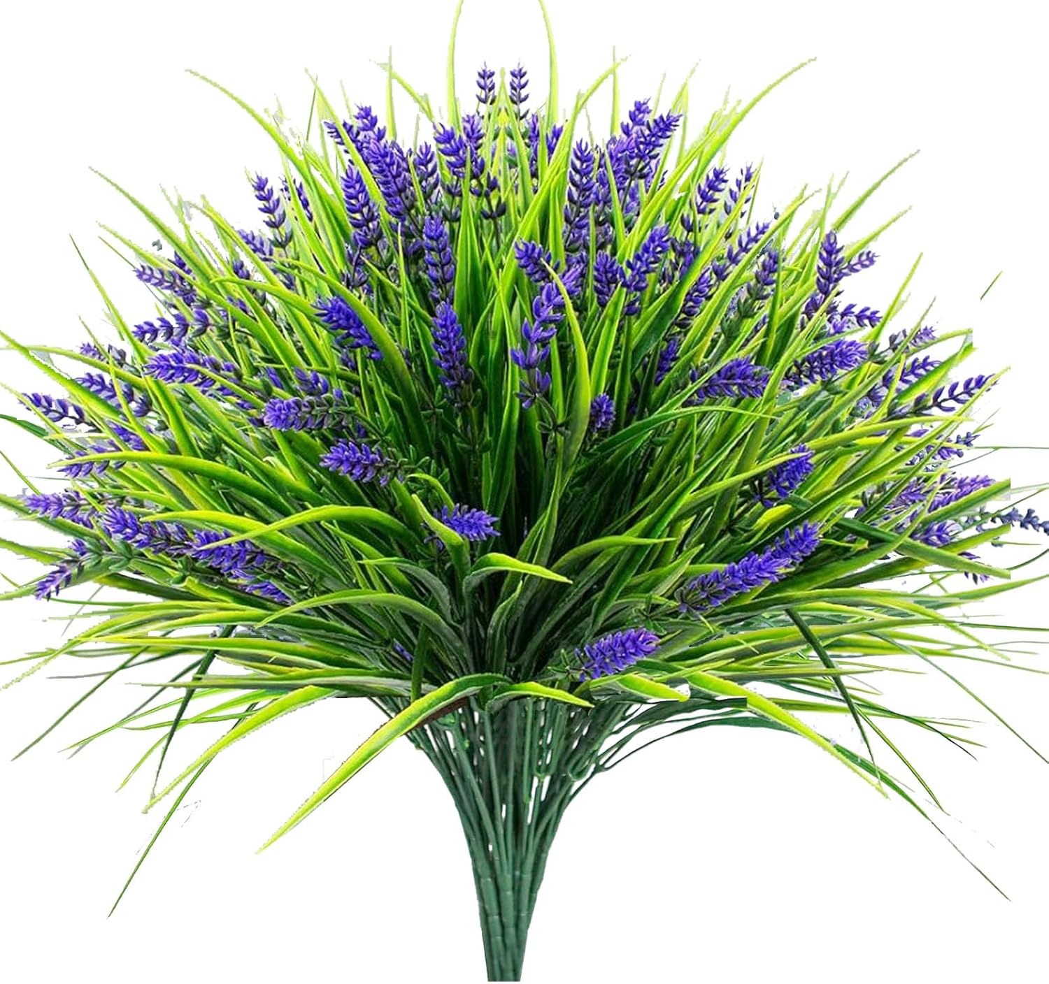 Toprooms Artificial Plants Outdoor 12 Bundles Purple