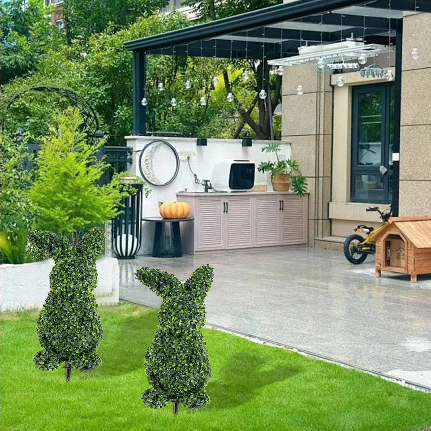 Easter Bunny Shaped Topiary Artificial Tree 30