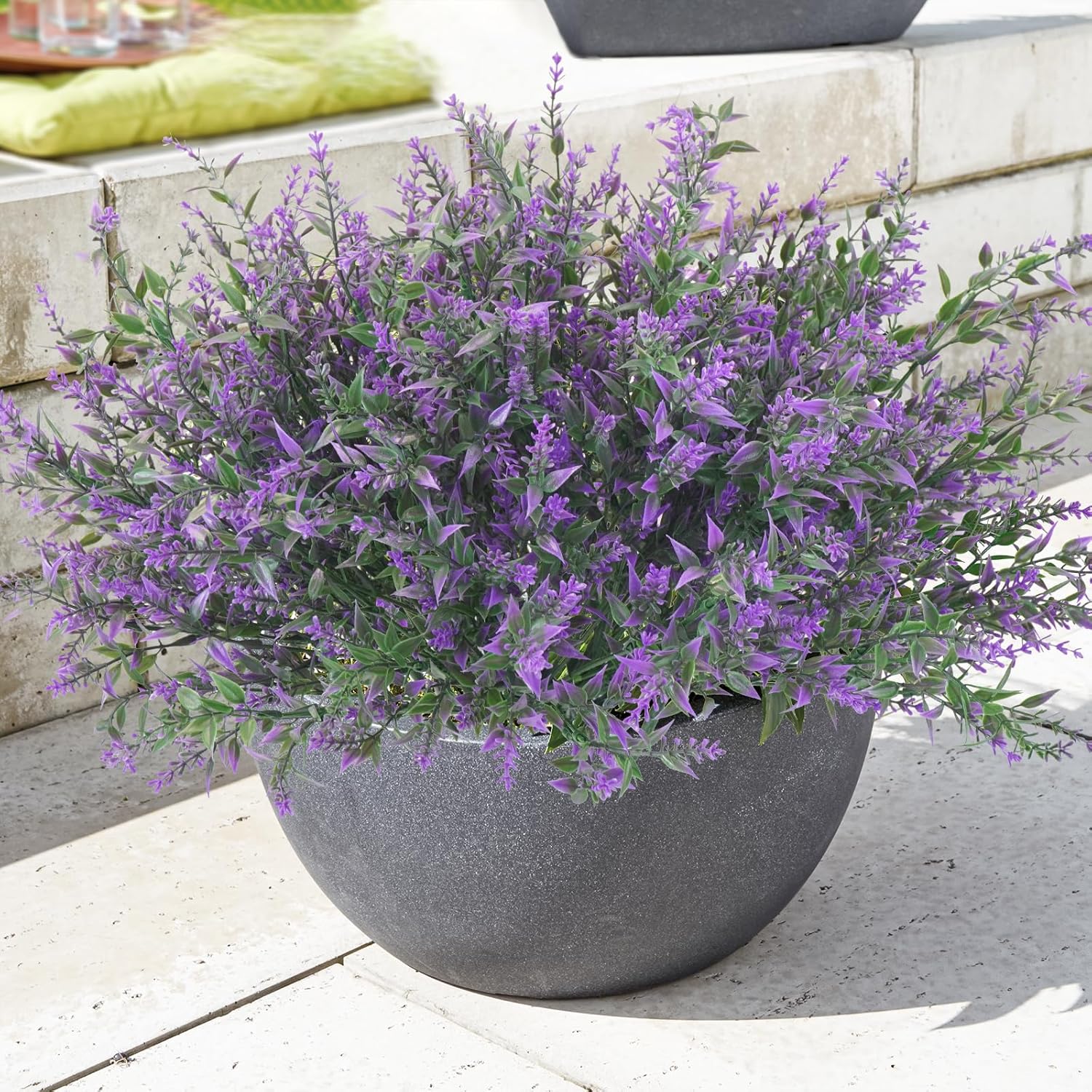 Krissing 80-Piece Outdoor Lavender Artificial Flowers
