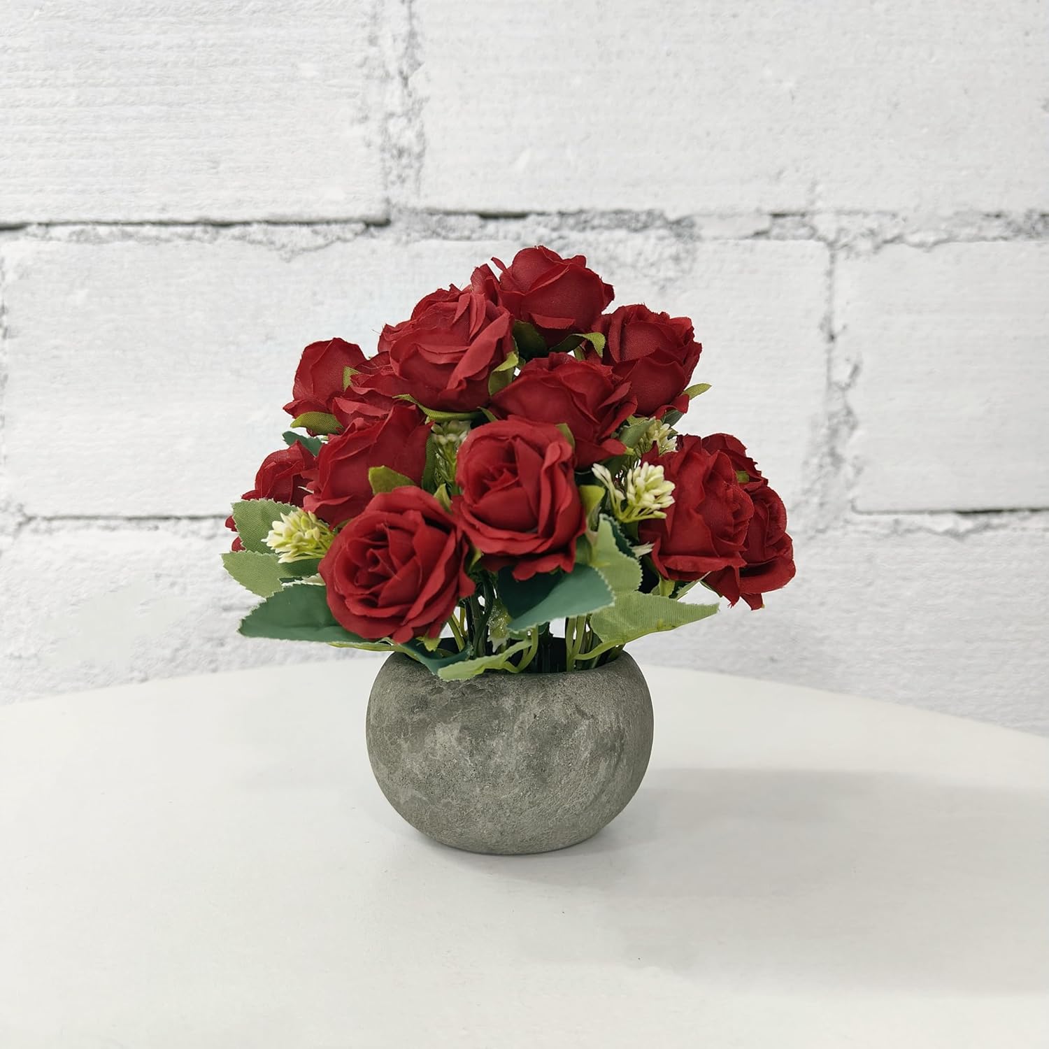 NOMITY Artificial Flower Mini Potted Plant Set