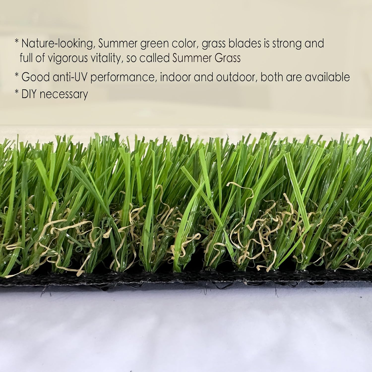 KuGuo Artificial Grass Decoration Strip 2in x 4ft
