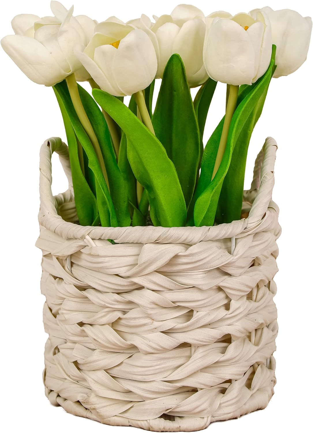 National Tree Company Artificial Tulip Bouquet with Basket
