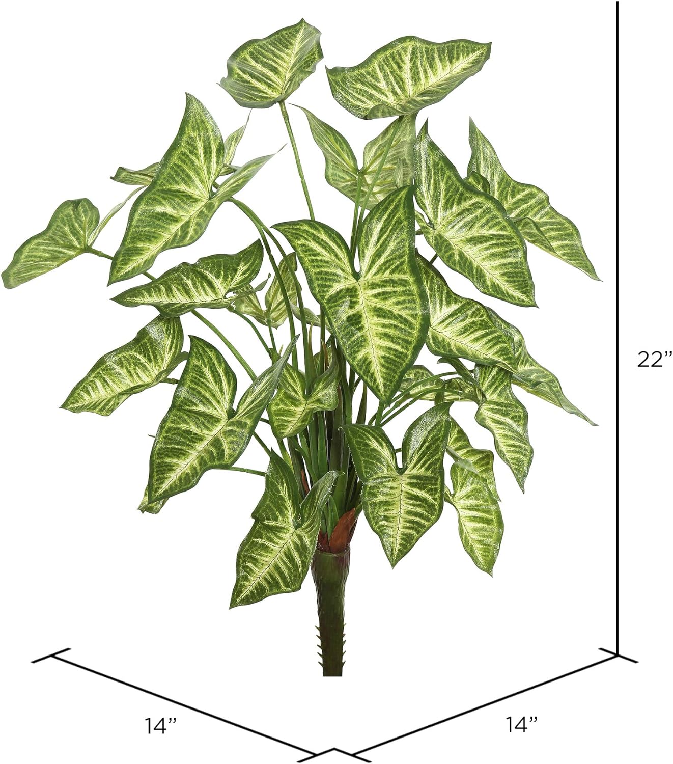 Vickerman 22 Artificial Green Syngonium Bush