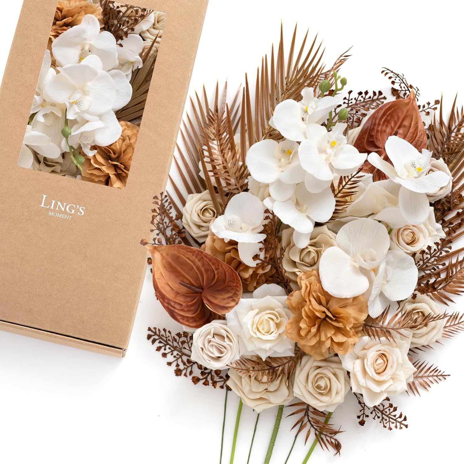 Lings Moment Artificial Flowers Box Deluxe Combo
