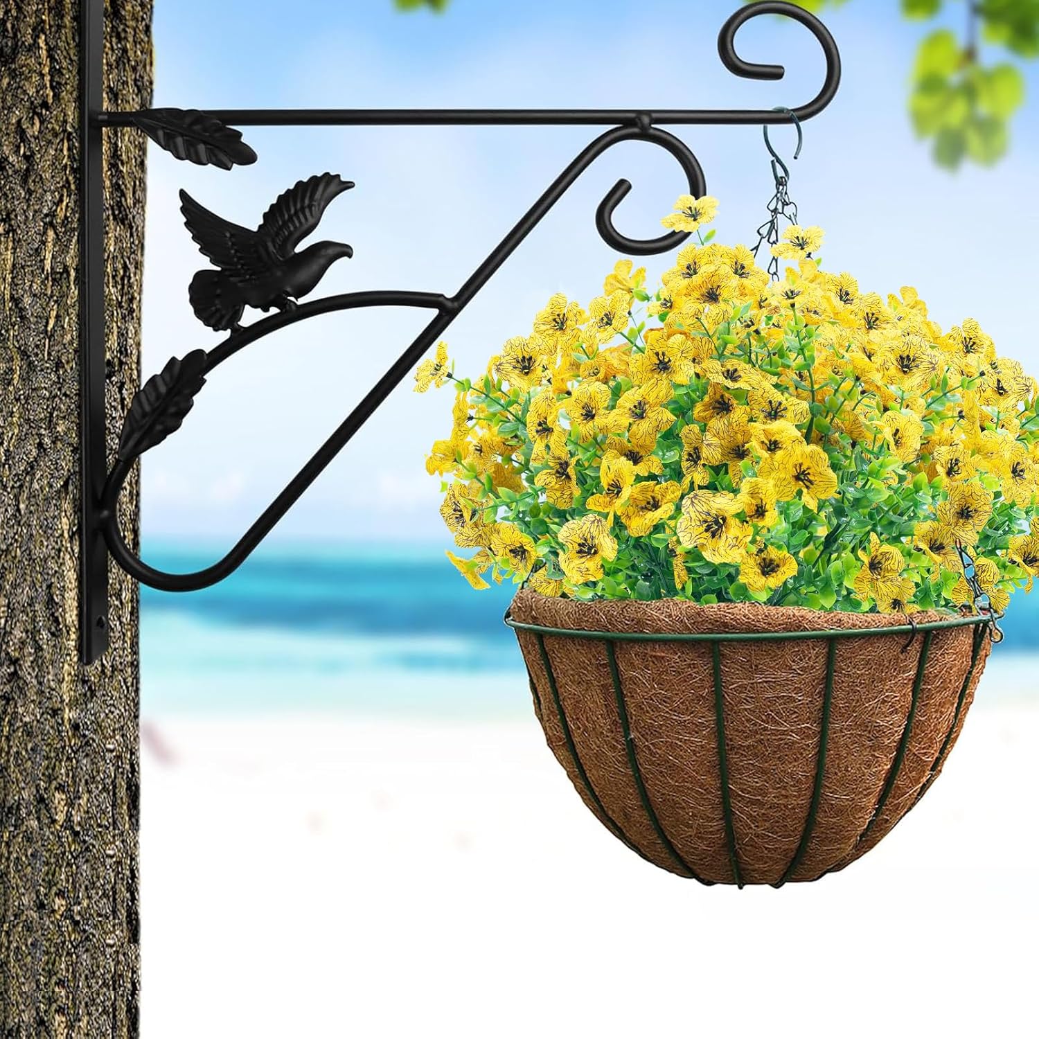 NOV FIRE Outdoor Artificial Flowers 8 Bundles