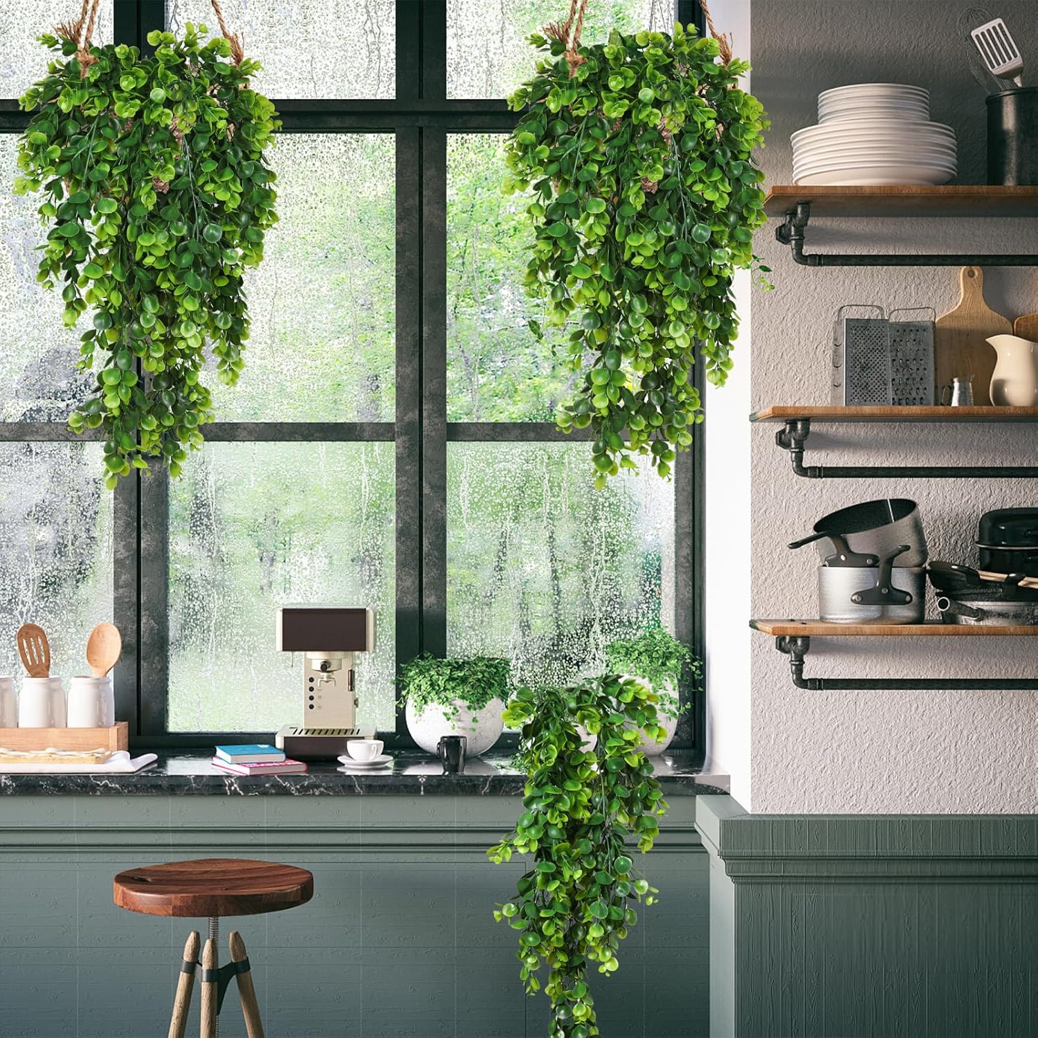 RECUTMS Artificial Plants with 50 Twigs for Home Decor
