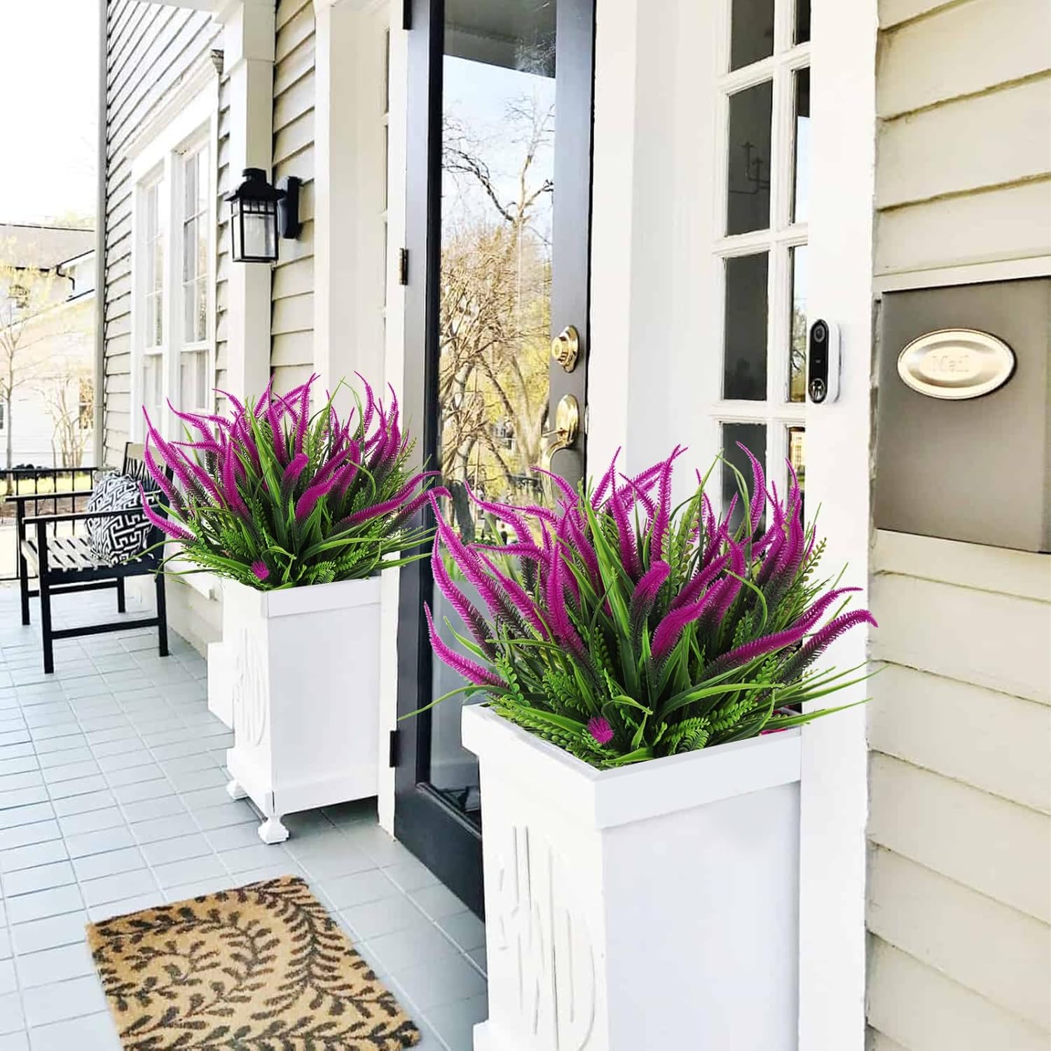 RECUTMS Artificial Ferns Plant Decor for Home Garden Wedding