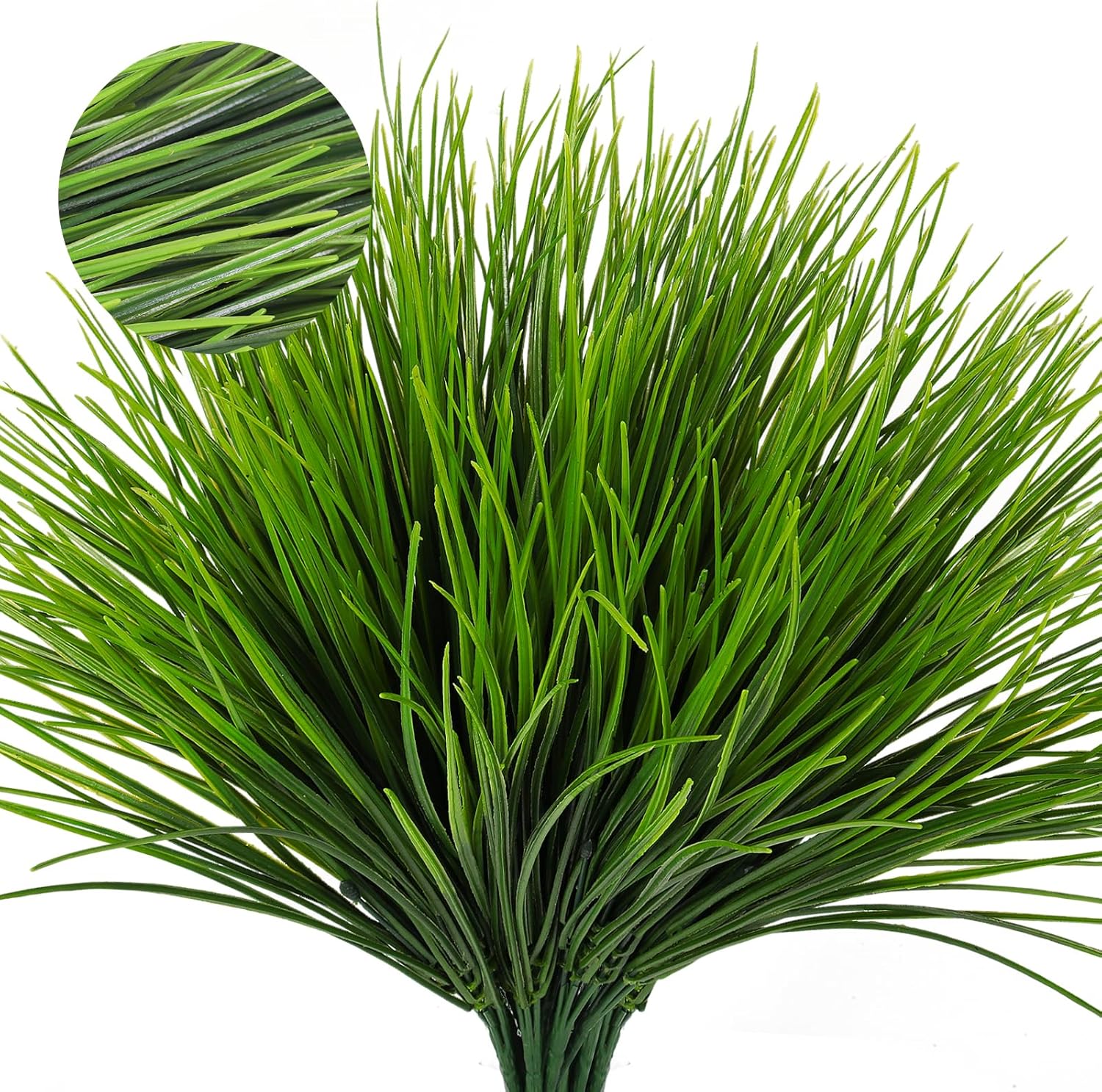 RECUTMS 12 Bundle Artificial Wheat Grass Plants