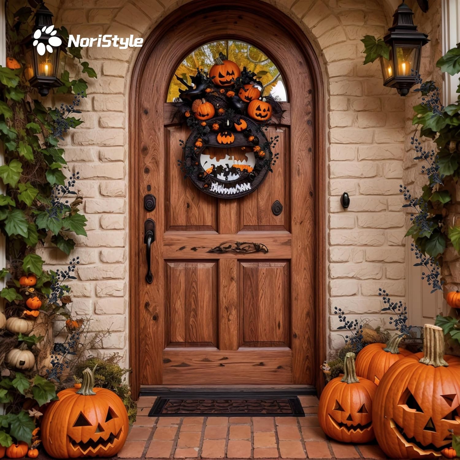 10 Pcs Black Berry Stems for Halloween Decor