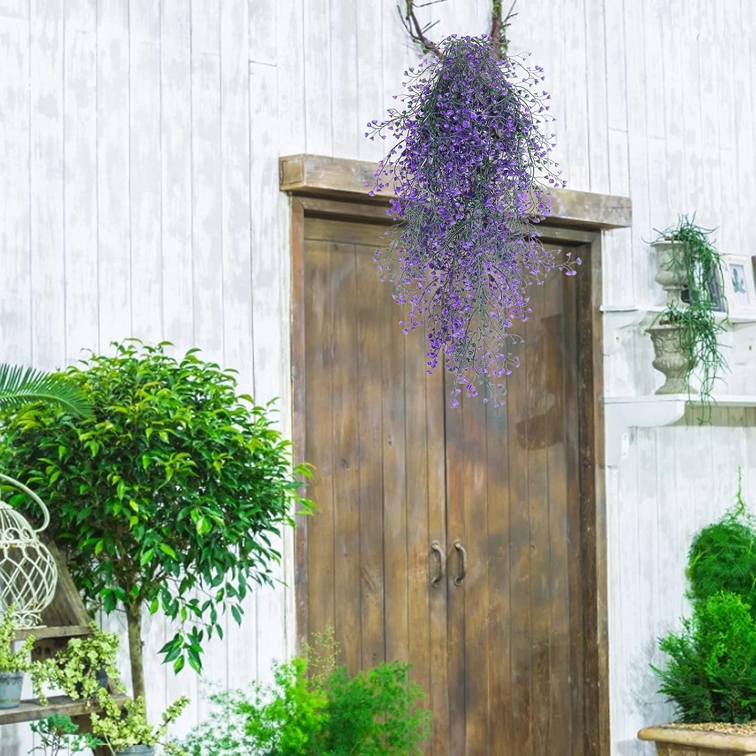 RECUTMS Artificial Ferns Plant Decor for Home Garden Wedding