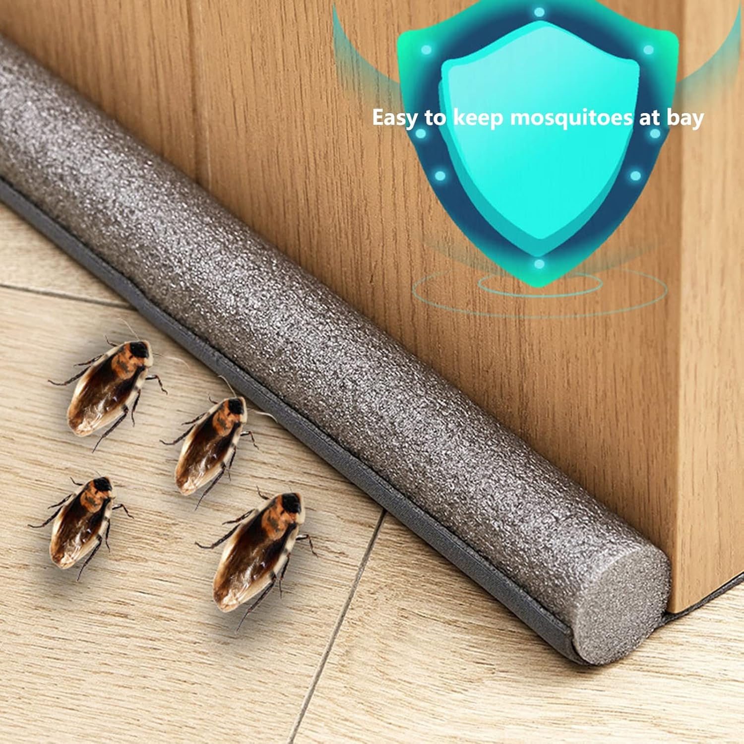 Bluelans Door Draft Stopper Weather Stripping Noise Blocker 374inch Adjustable
