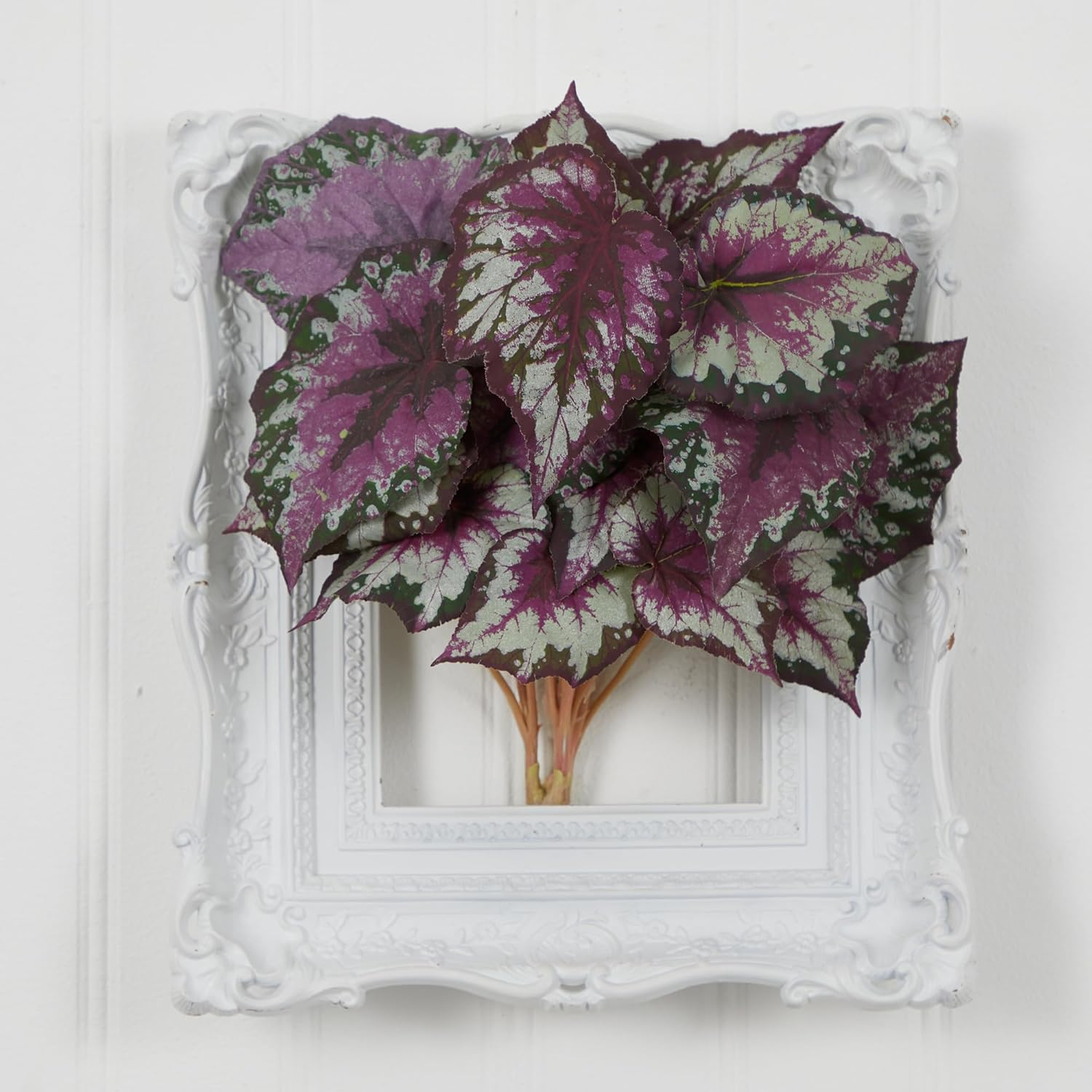 Nearly Natural Wax Begonia Bush Set of 6