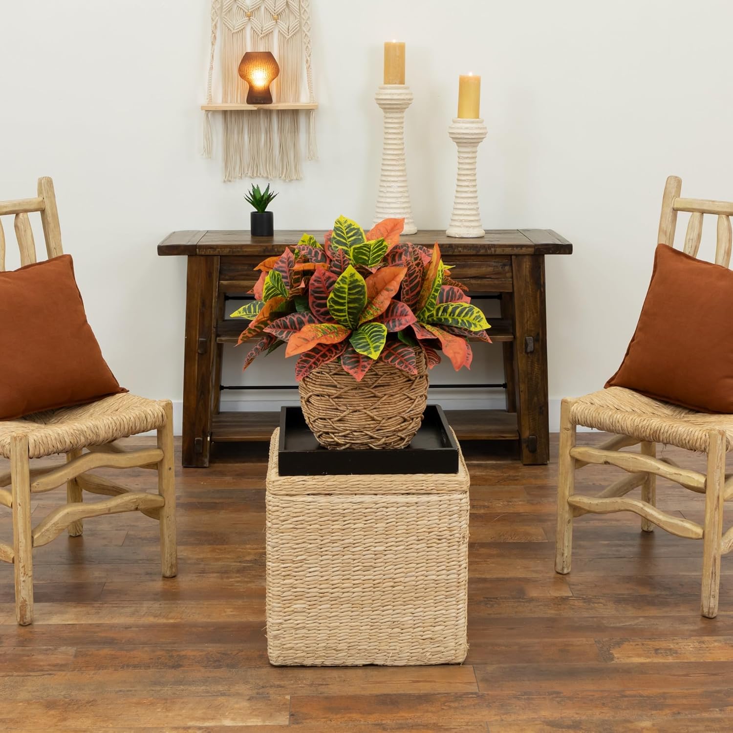 Nearly Natural 17 Garden Croton Artificial Plant Set of 6