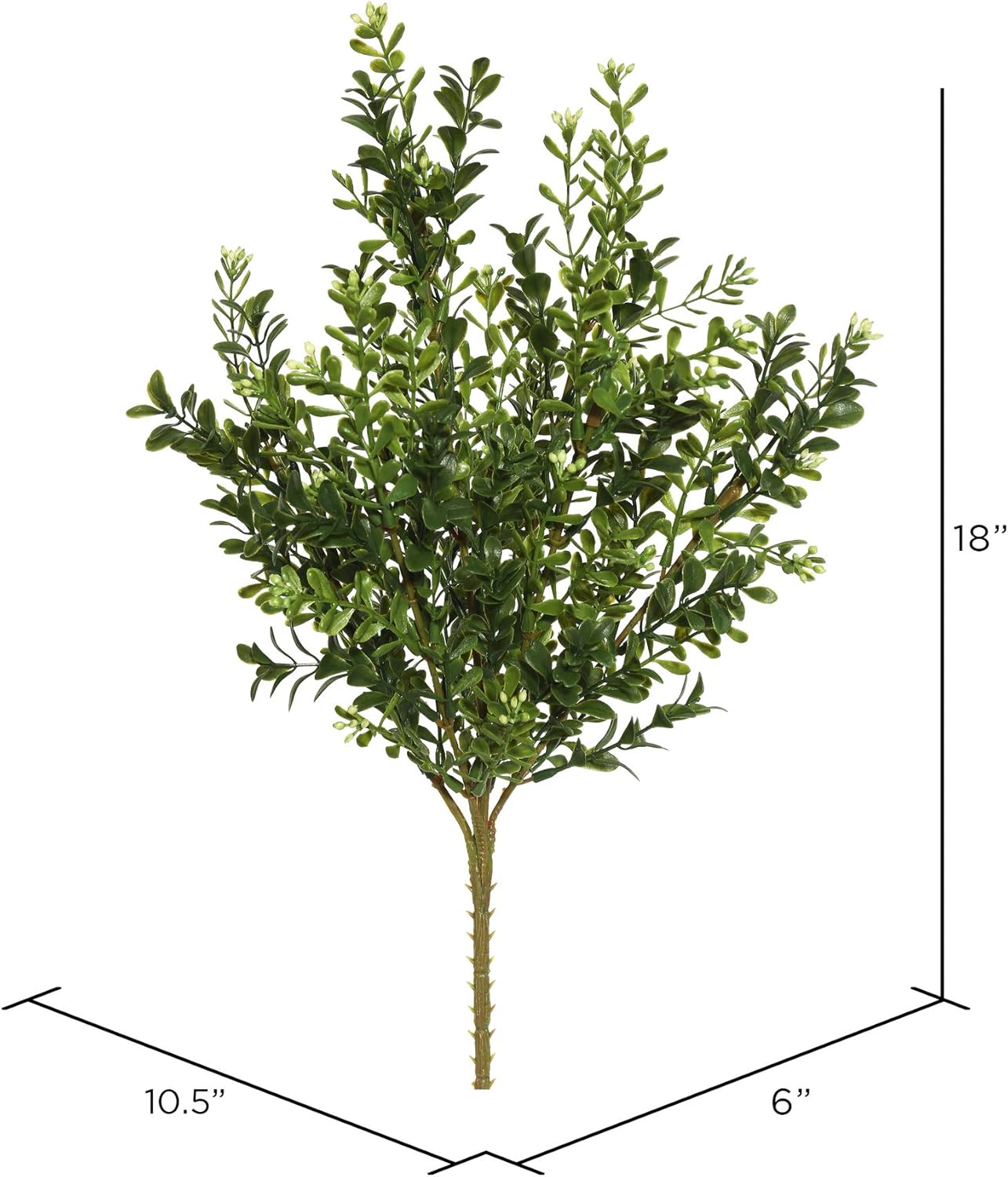 Vickerman Artificial Boxwood Bush 3 Pack 18 Inches