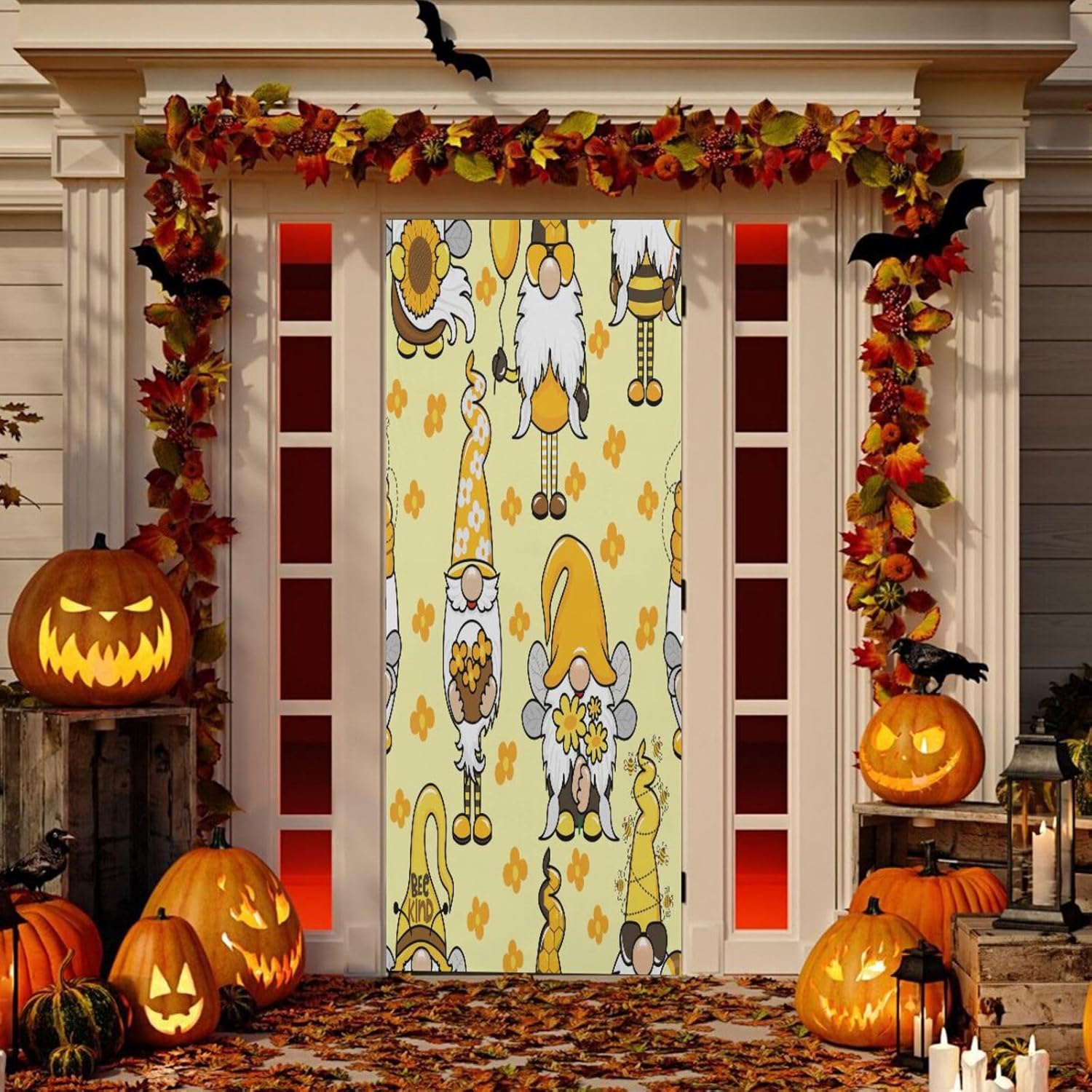 Susiyo Garden Honeybee Gnome Door Cover