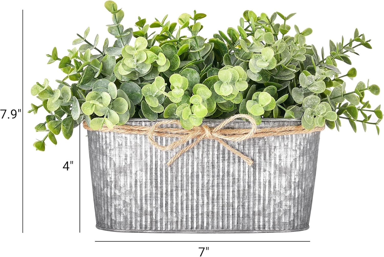 Dahey Artificial Eucalyptus Plants in Ceramic Vase Centerpiece Decor