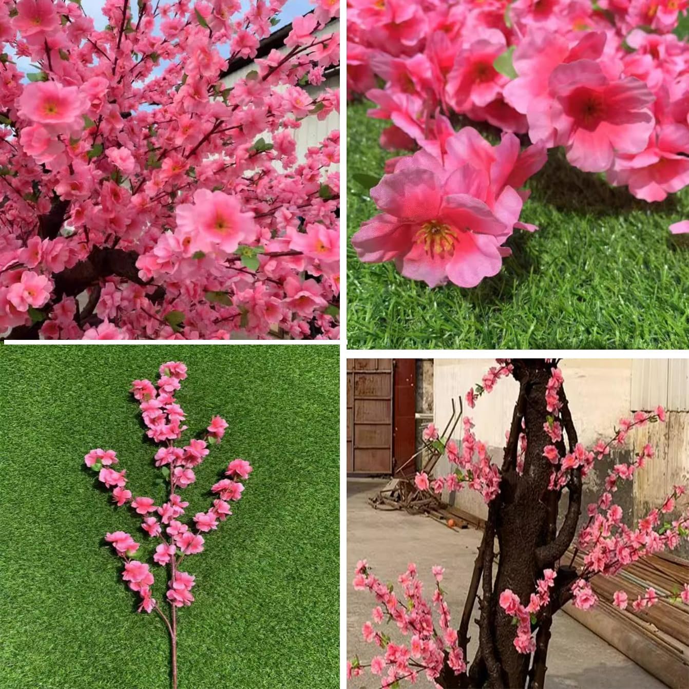 Artificial Pink Peach Blossom Tree 1mx08m