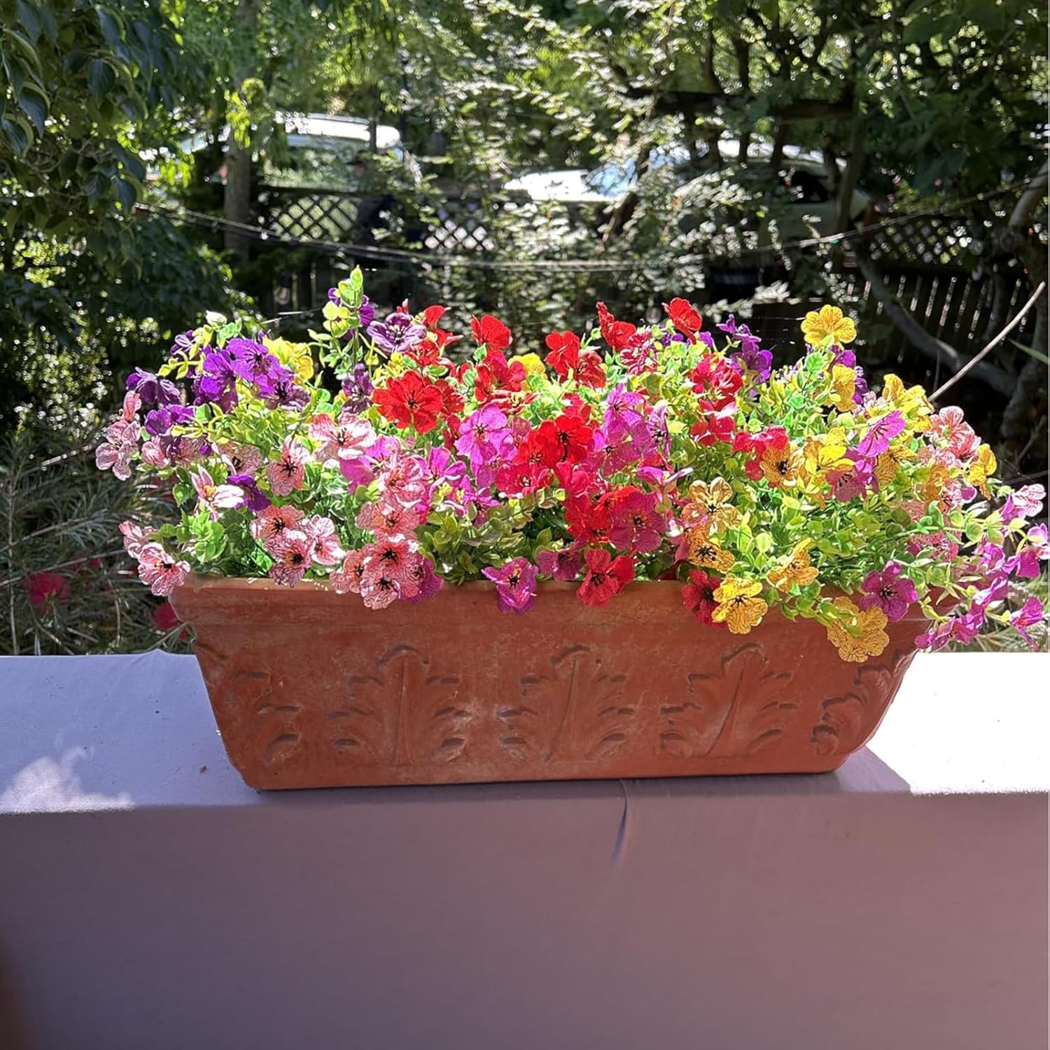 Artificial Daisy Flowers with Eucalyptus Leaves 12 Bundles