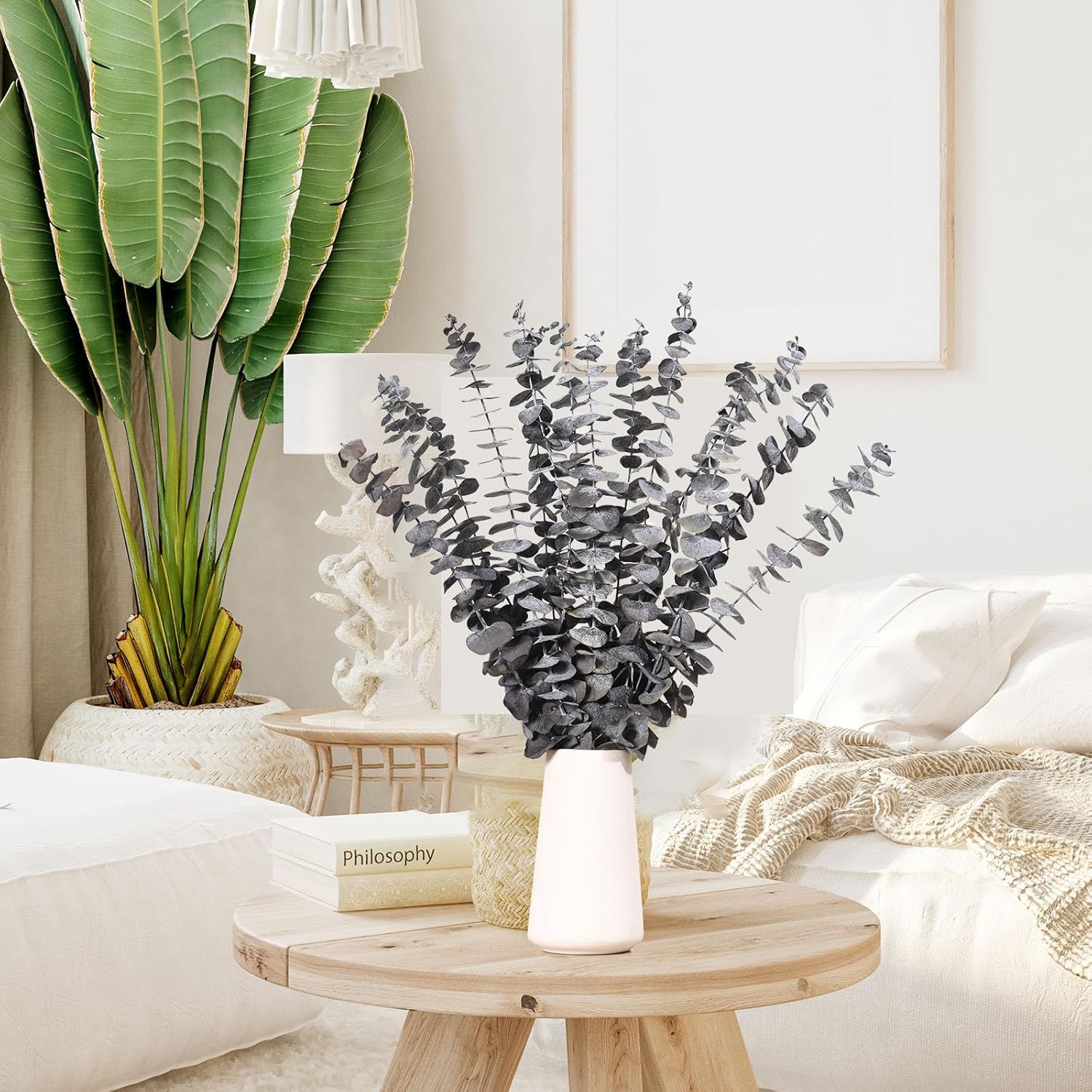 16 Pcs Dried Eucalyptus Stems Natural Hanging Shower Decor