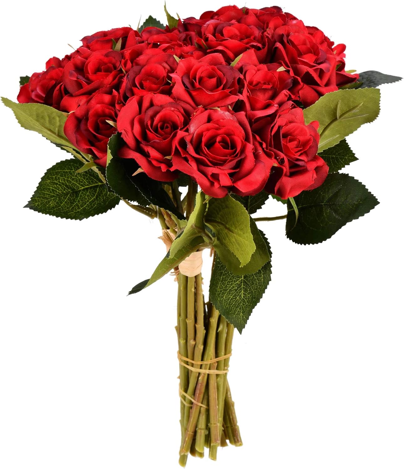 Vickerman Artificial Red Rose Bouquet 10 Inch Premium Decor 1