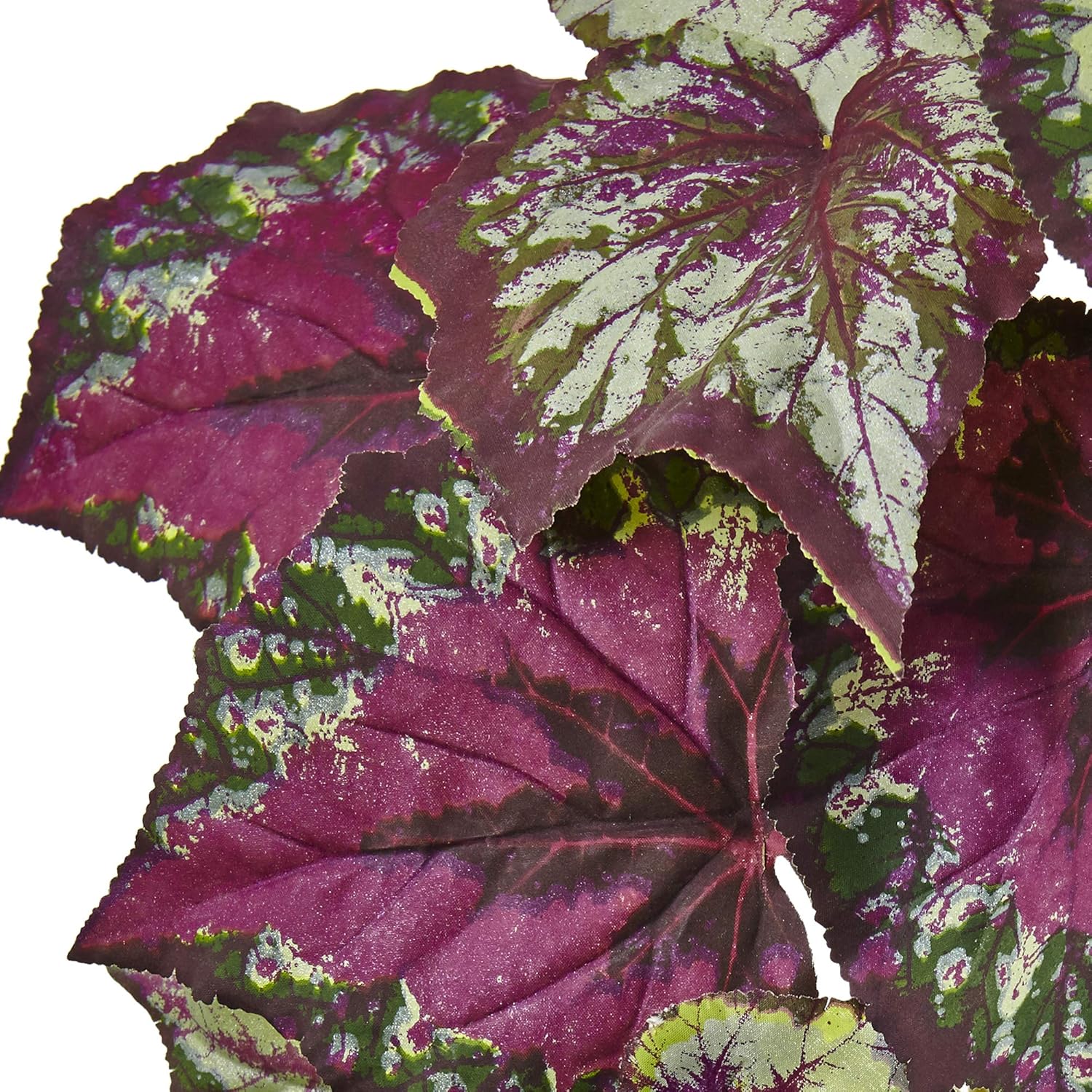 Nearly Natural Wax Begonia Bush Set of 6