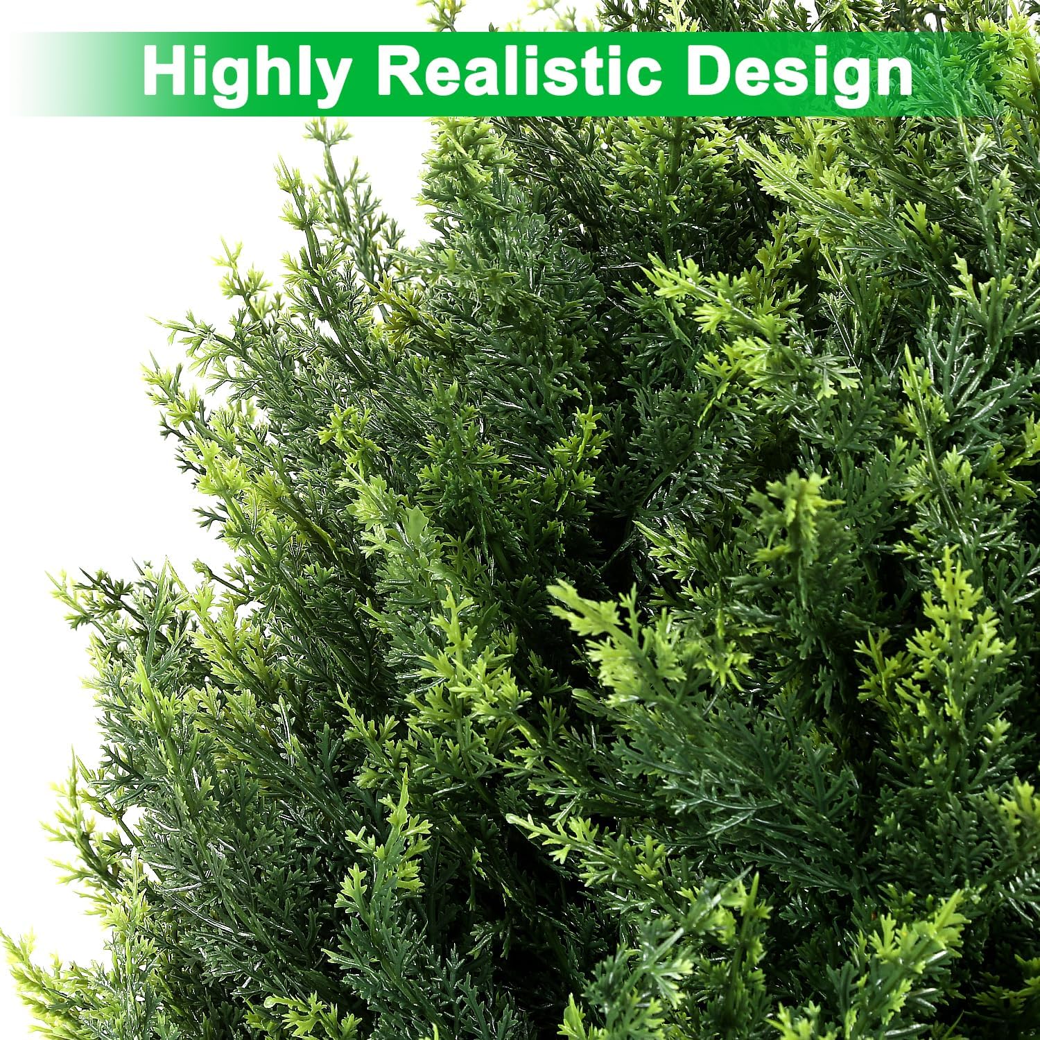 Keepinno 21 T Artificial Cedar Topiary Ball Tree 2 Pack