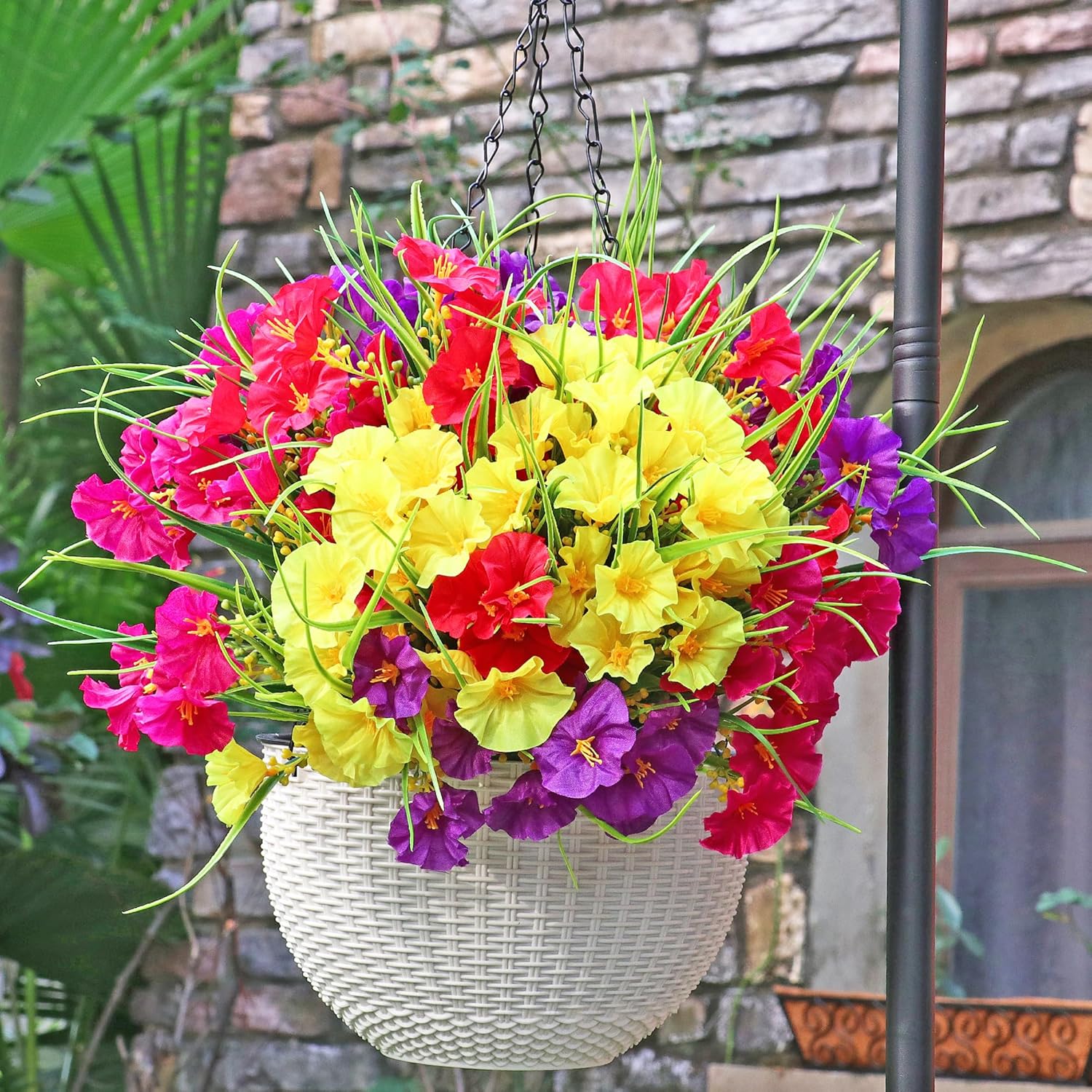 16PCS Artificial Fake Outdoor Flowers Plants with Wheat Ears