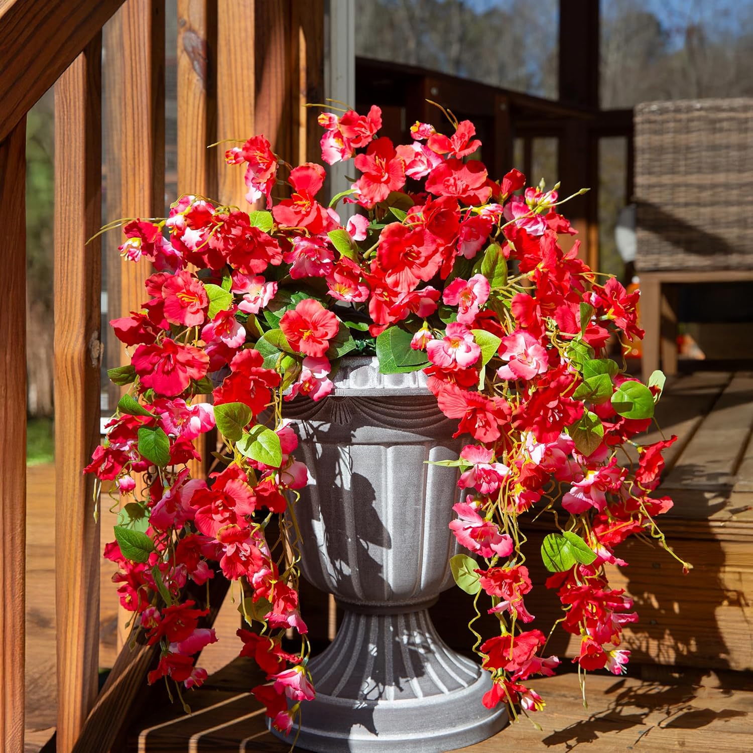 Ivydale Artificial Hanging Hibiscus Flowers 2pcs