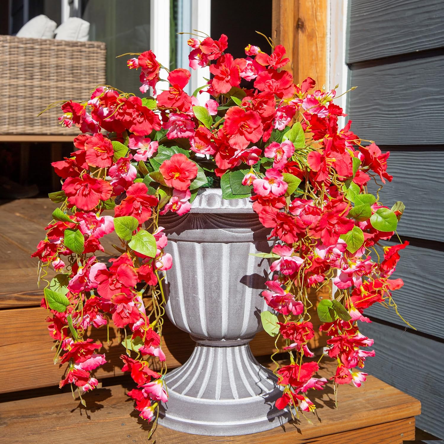 Ivydale Artificial Hanging Hibiscus Flowers 2pcs