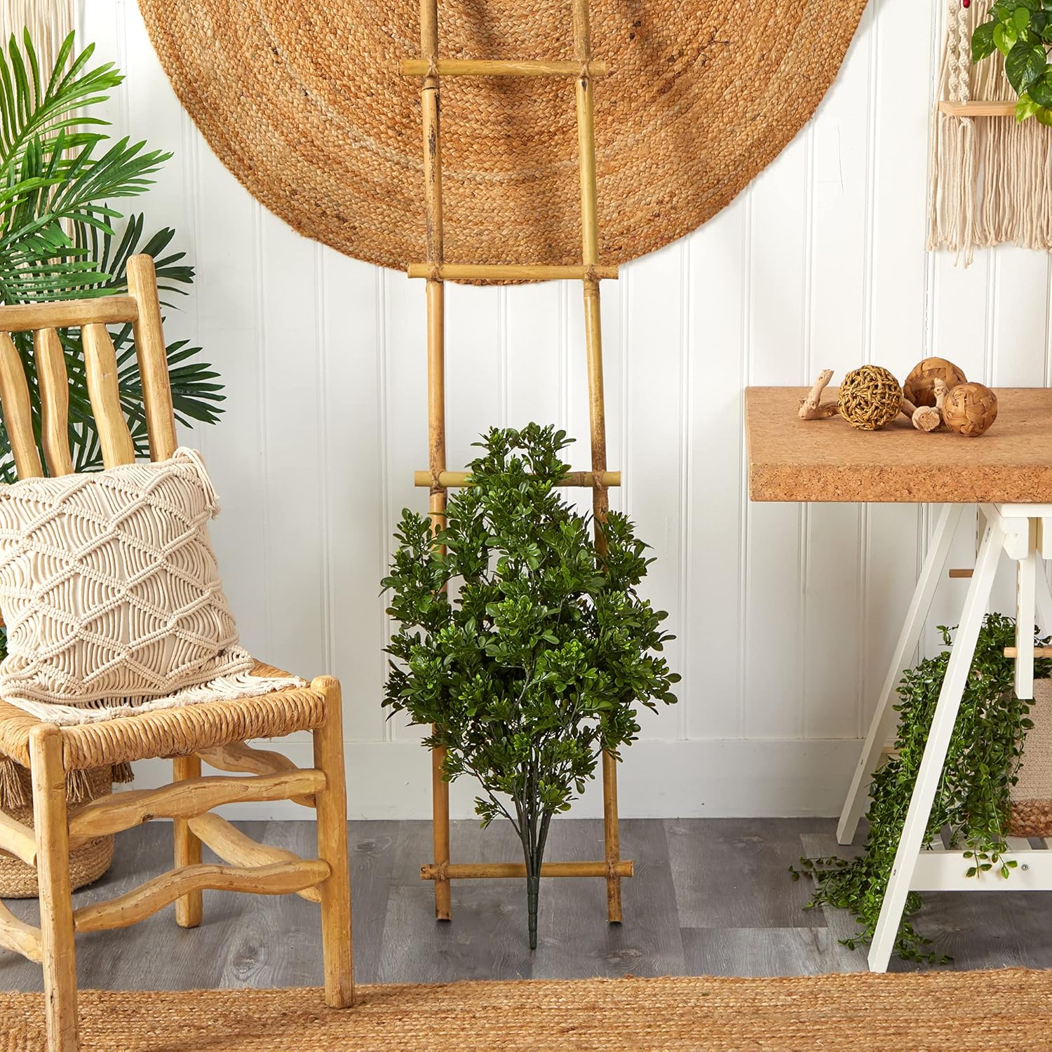 Nearly Natural 25ft Tea Leaf Artificial Plant