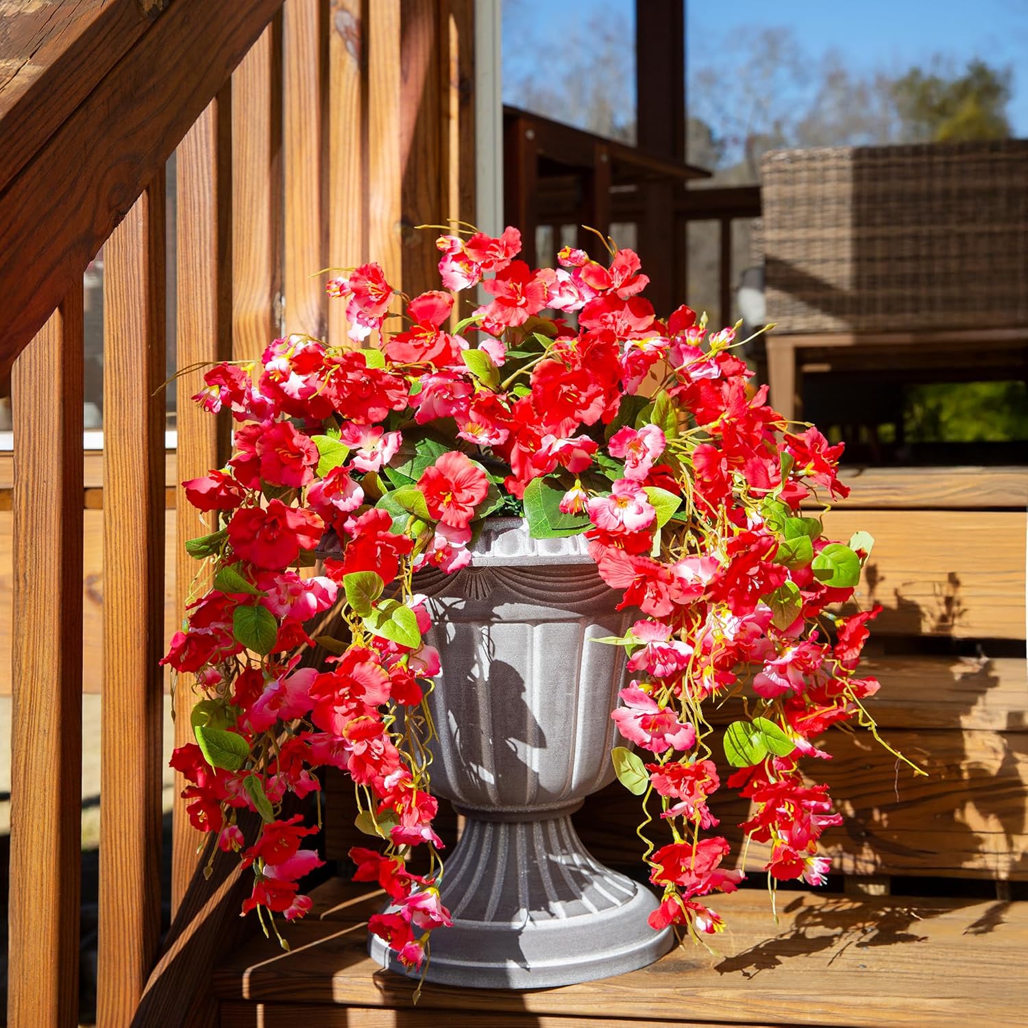 Ivydale Artificial Hanging Hibiscus Flowers 2pcs