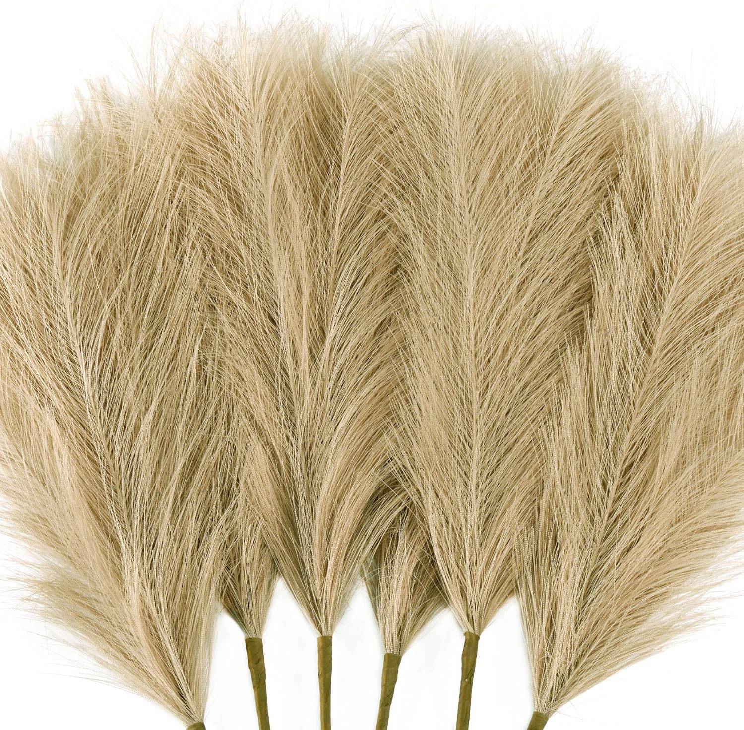 6 PCS Faux Pampas Grass for Boho Decor