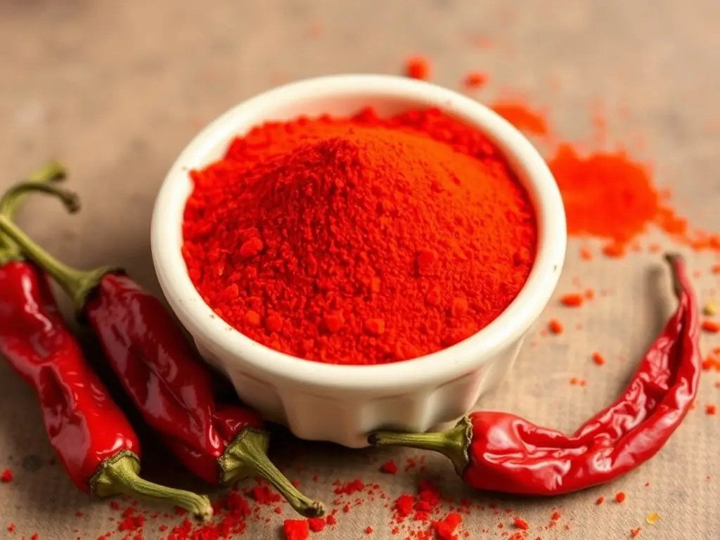A jar of Smoked Paprika, showcasing its vibrant red color and smoky aroma, set against a backdrop of Spanish-inspired decor.
